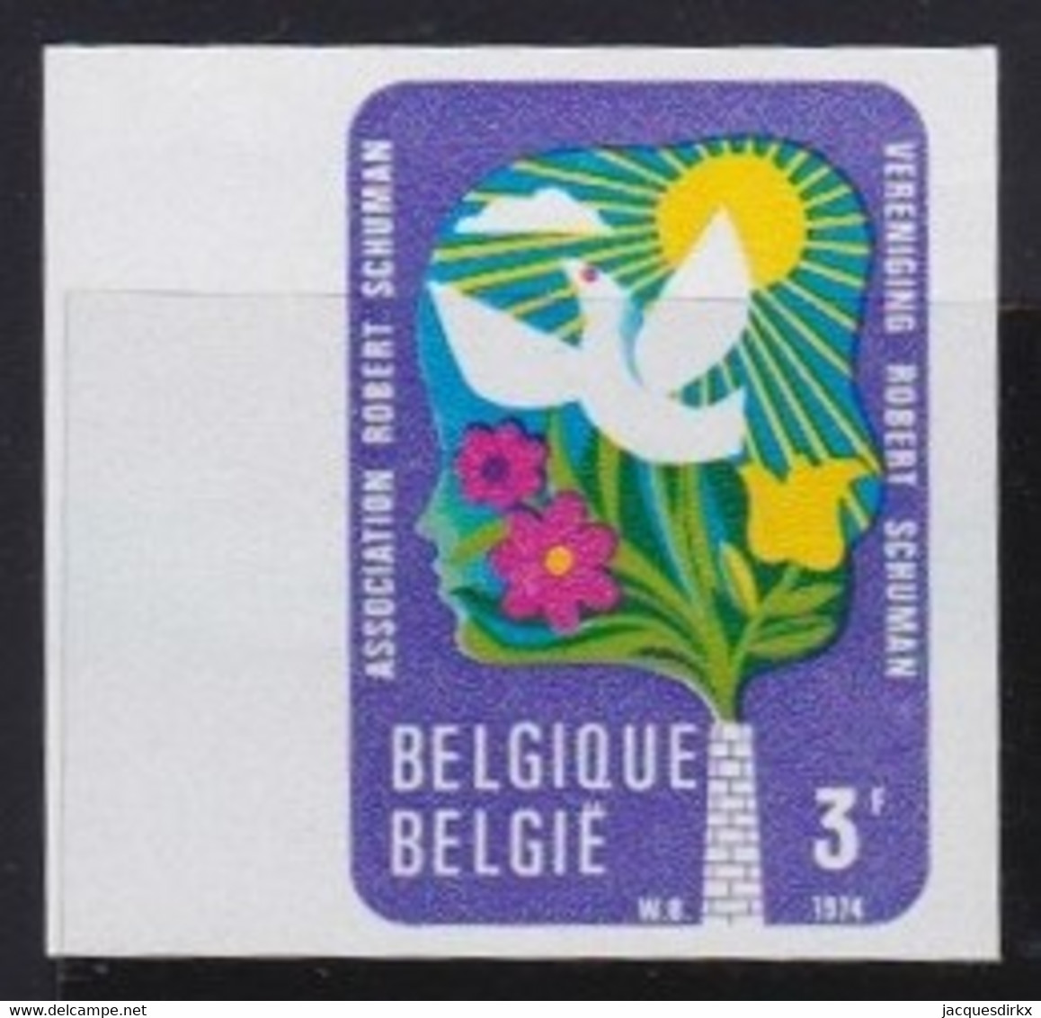 Belgie   .  OBP  .    1707      .   Ongetand / Non-dentelé    ,    **  .   Postfris  .   /   Neuf SANS Charnière - Nuovi