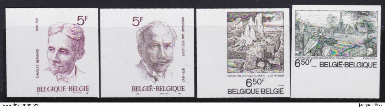 Belgie   .  OBP  .    1828/1831      .   Ongetand / Non-dentelé    ,    **  .   Postfris  .   /   Neuf SANS Charnière - Ongebruikt