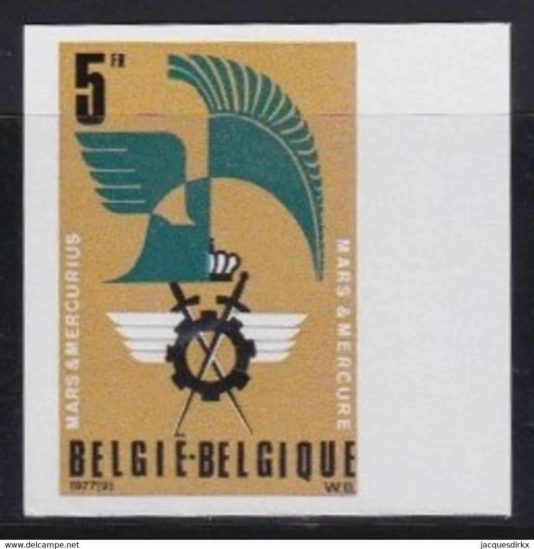 Belgie   .  OBP  .   1889      .   Ongetand / Non-dentelé    ,    **  .   Postfris  .   /   Neuf SANS Charnière - Nuevos