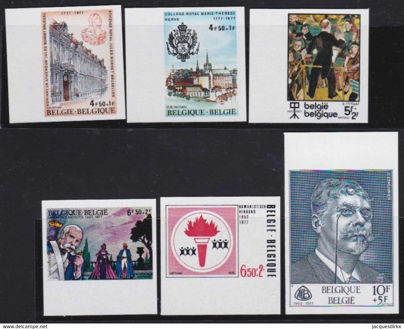 Belgie   .  OBP  .   1843/1848      .   Ongetand / Non-dentelé    ,    **  .   Postfris  .   /   Neuf SANS Charnière - Unused Stamps