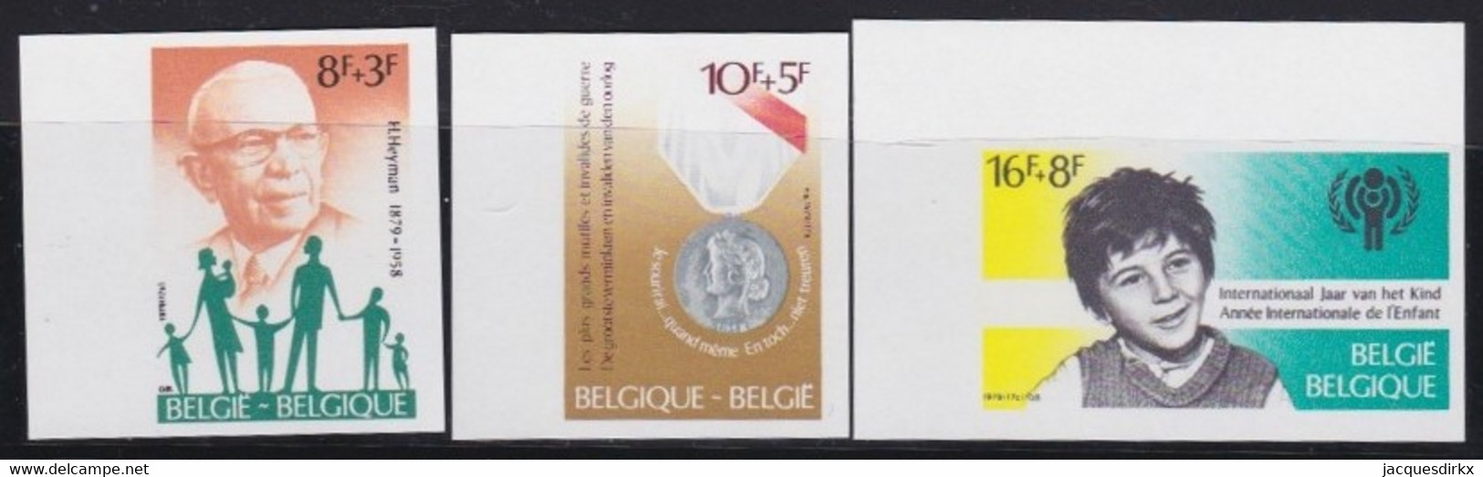 Belgie   .  OBP  .     1955/1957    .    Ongetand / Non-dentelé    ,    **  .   Postfris  .   /   Neuf SANS Charnière - Ongebruikt