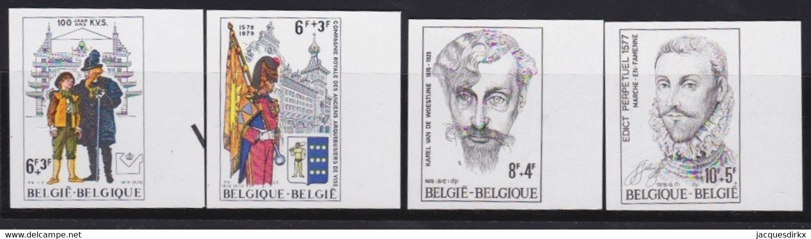 Belgie   .  OBP  .     1893/1896        .   Ongetand / Non-dentelé    ,    **  .   Postfris  .   /   Neuf SANS Charnière - Nuevos