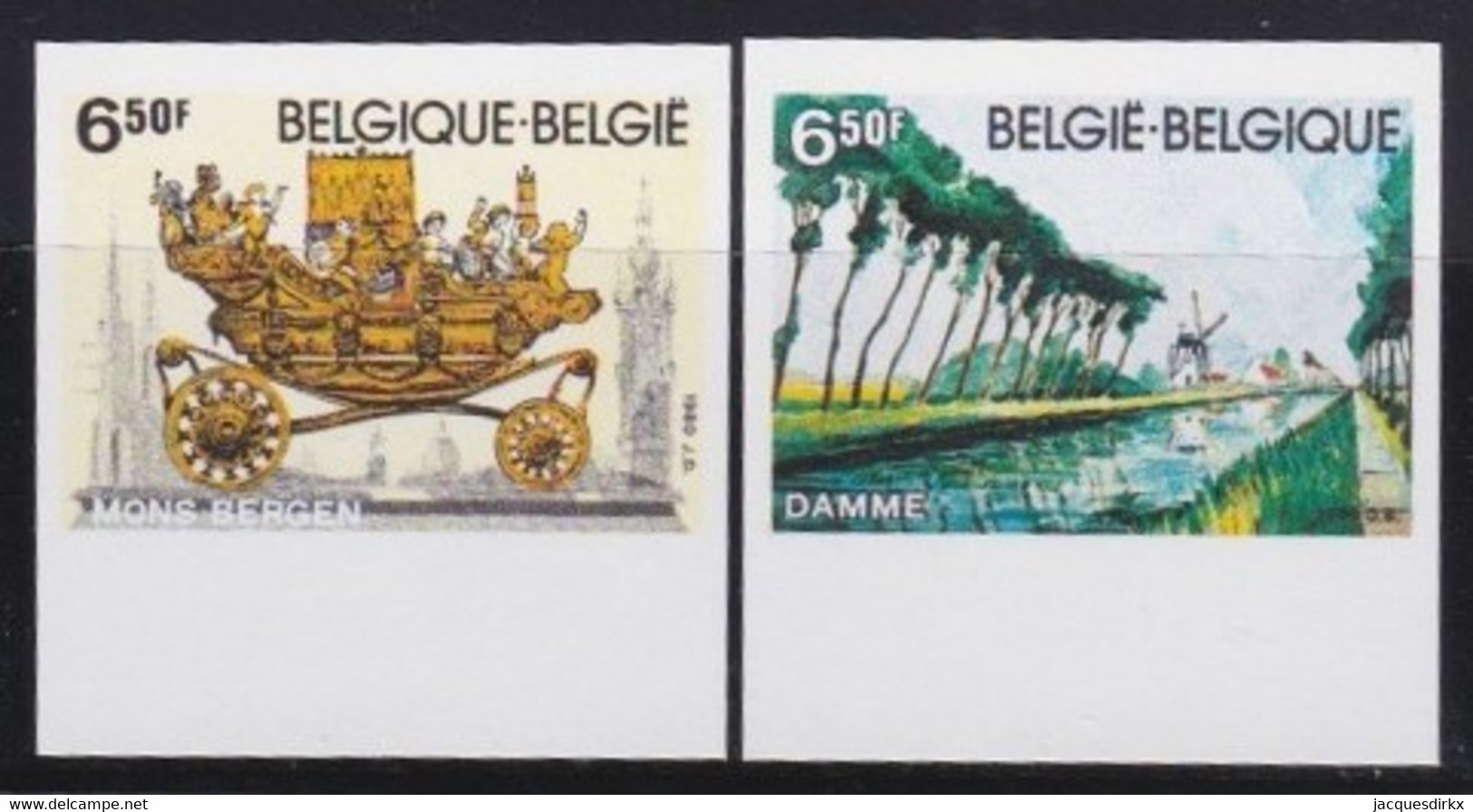 Belgie   .  OBP  .     1976/1977      .    Ongetand / Non-dentelé    ,    **  .   Postfris  .   /   Neuf SANS Charnière - Neufs