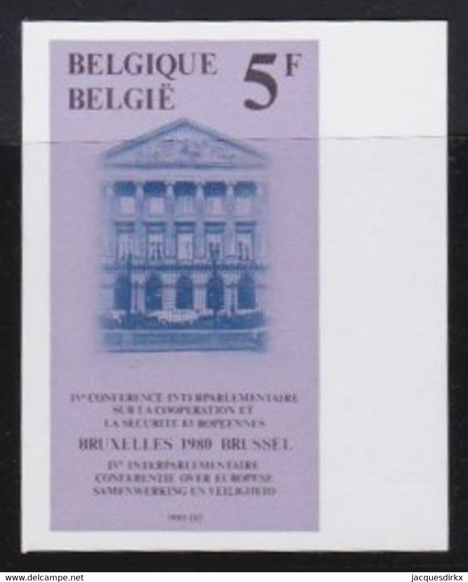 Belgie   .  OBP  .     1975      .    Ongetand / Non-dentelé    ,    **  .   Postfris  .   /   Neuf SANS Charnière - Nuevos