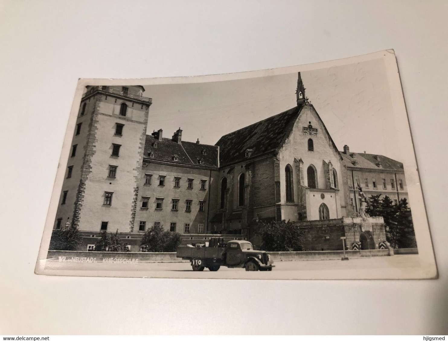 Austria Österreich Wiener Neustadt Kriegsschule Kriegs Schule Truck Auto LKW RPPC Photo 15098 Post Card POSTCARD - Wiener Neustadt