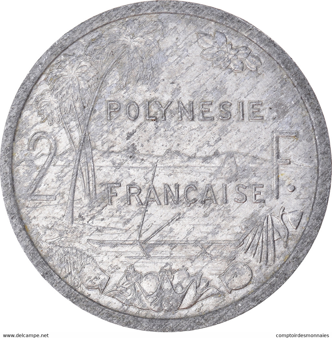 Monnaie, Polynésie Française, 2 Francs, 1985 - Frans-Polynesië