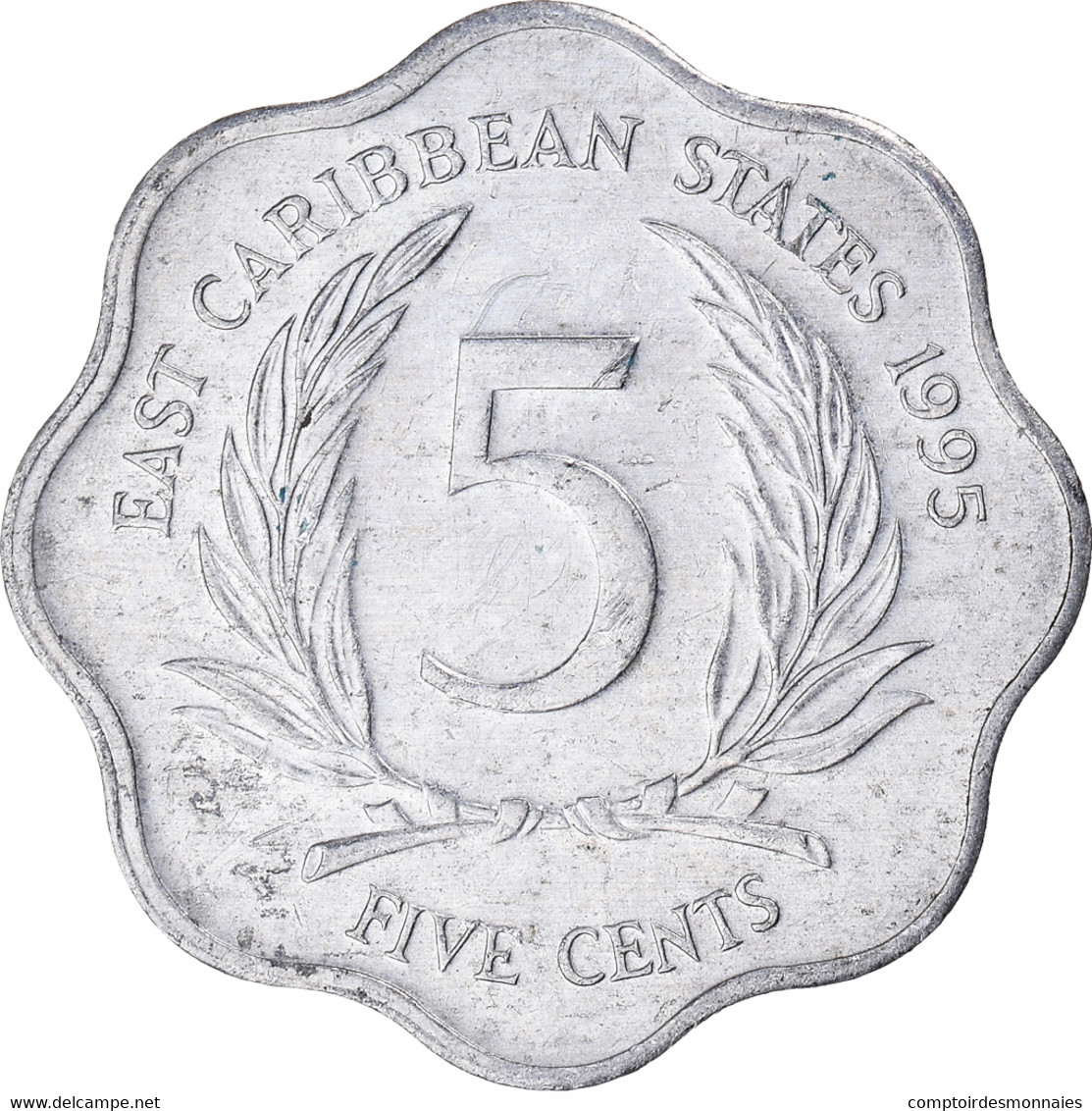 Monnaie, Etats Des Caraibes Orientales, 5 Cents, 1995 - Caraibi Orientali (Stati Dei)