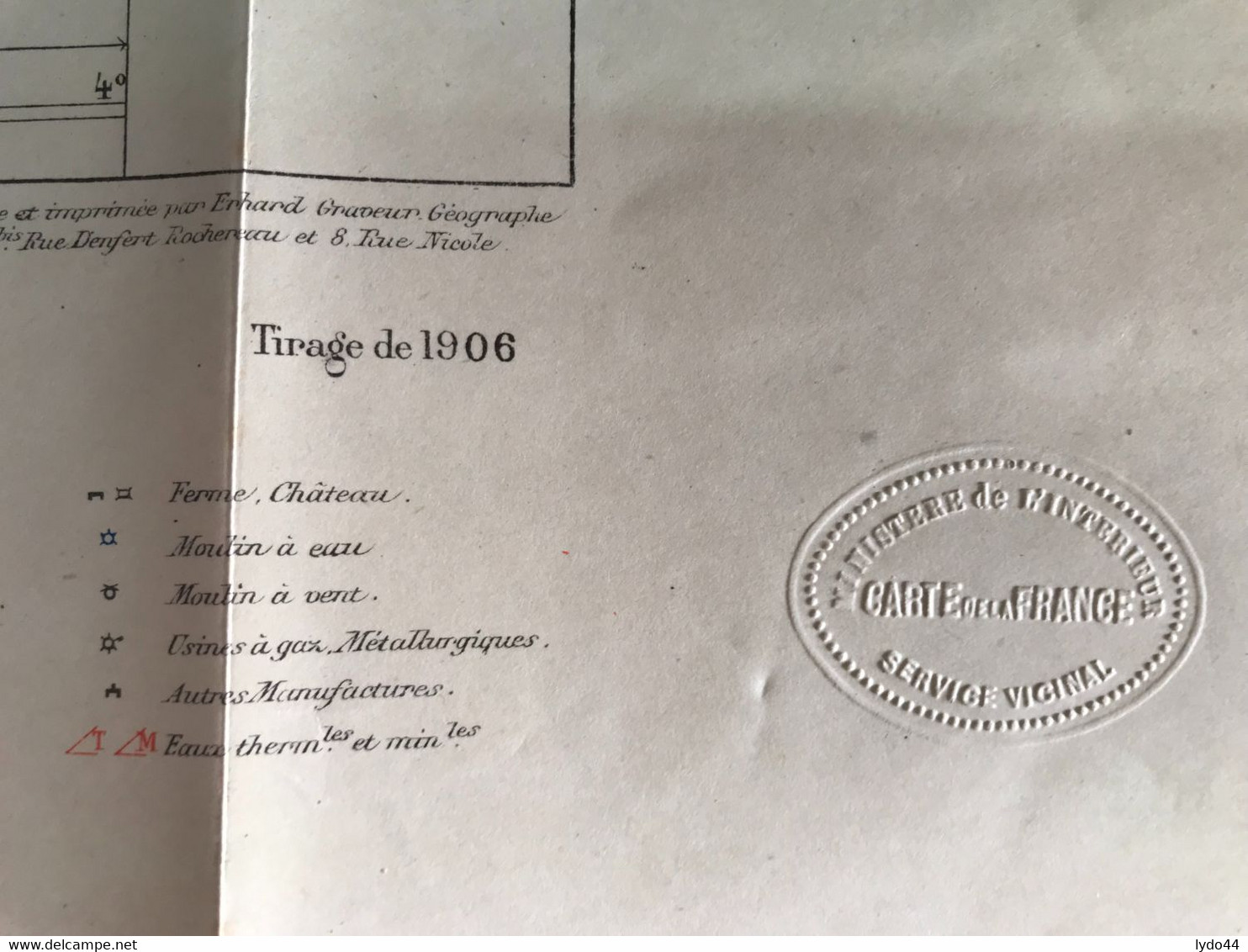 PONT A MOUSSON ,  Carte 1/100.000 , Ministère De L'Intérieur , Maj Juin 1895 ,  Tirage De 1906 , Service Vicinal - Cartes Routières