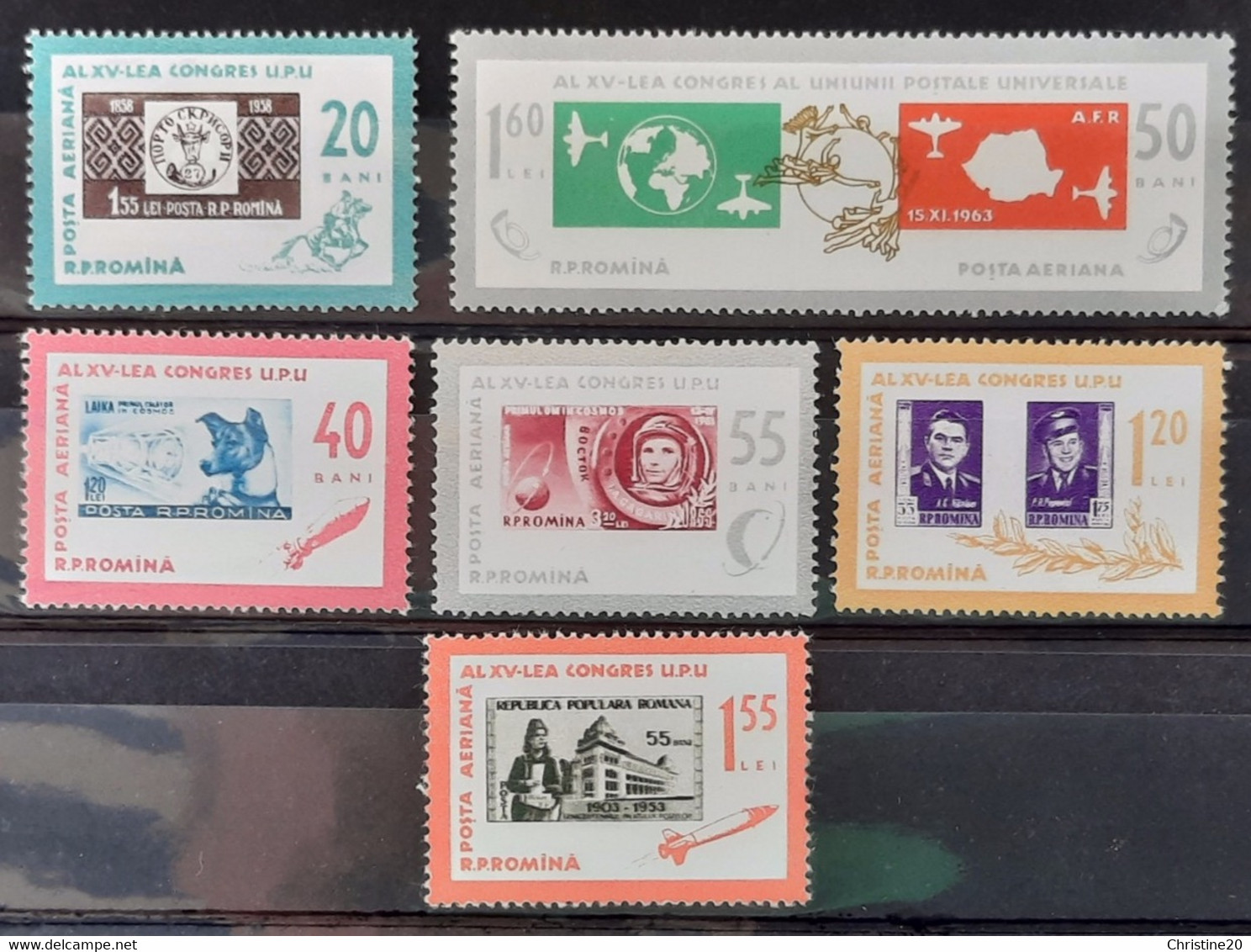 Roumanie 1963 PA178/83 **TB Cote 6€ - Unused Stamps