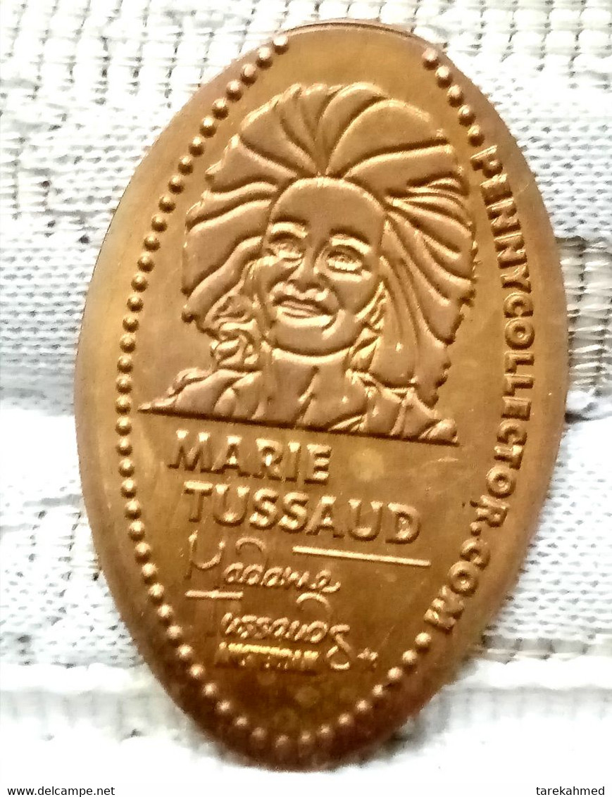 G.B. , (Maria Tussaud ) Madame Tussaud (London) Museum Rare Medal , Agouz - Adel