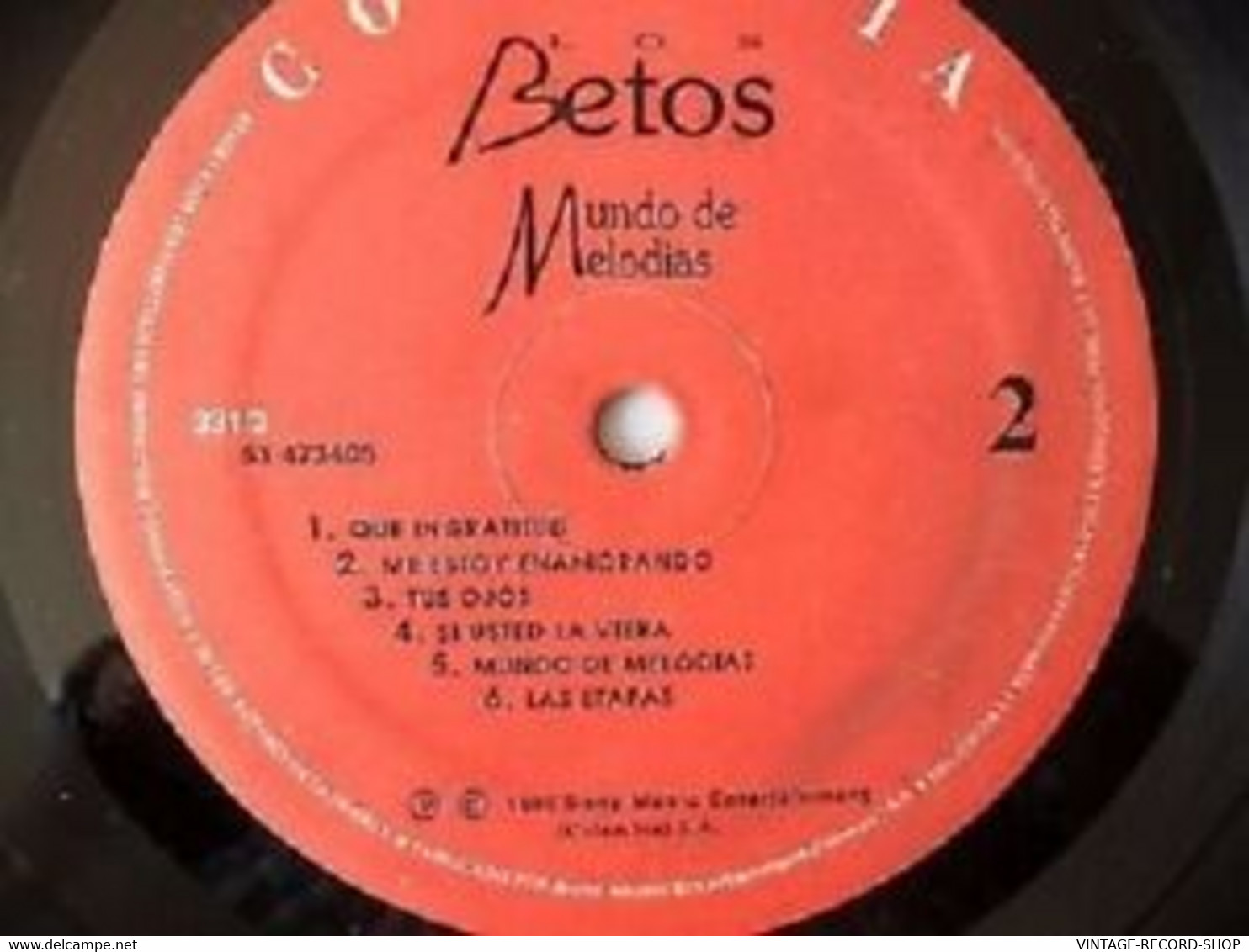 LOS BETOS-MUNDO DE MELODIAS-TUS OJOS-ERRANTE-LAS ETAPAS-COLUMBIA/1995 VG+LATIN MUSIC - Musiques Du Monde