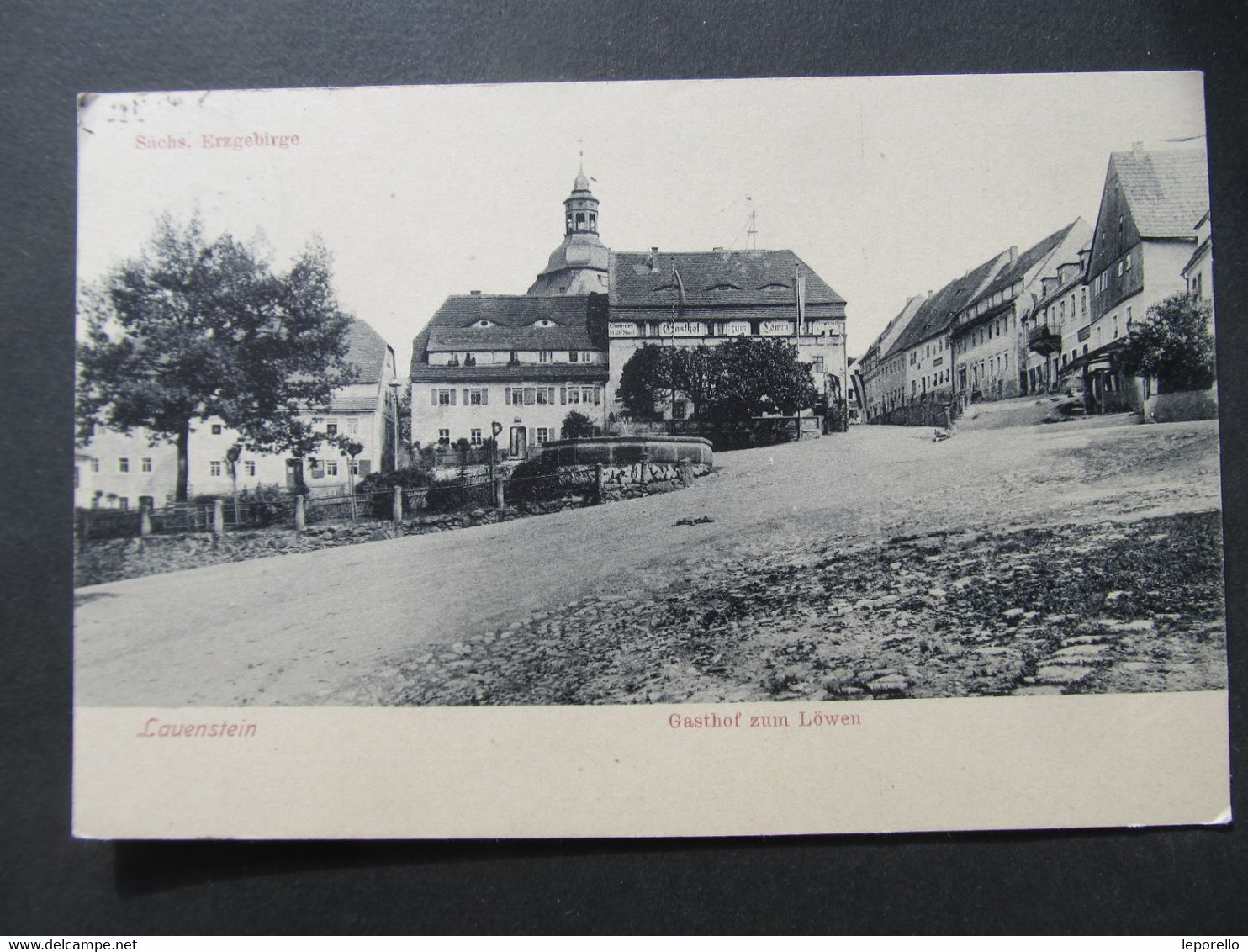 AK LAUENSTEIN I.Sa. Gasthof Zur Löwe 1908  //// D*54348 - Lauenstein