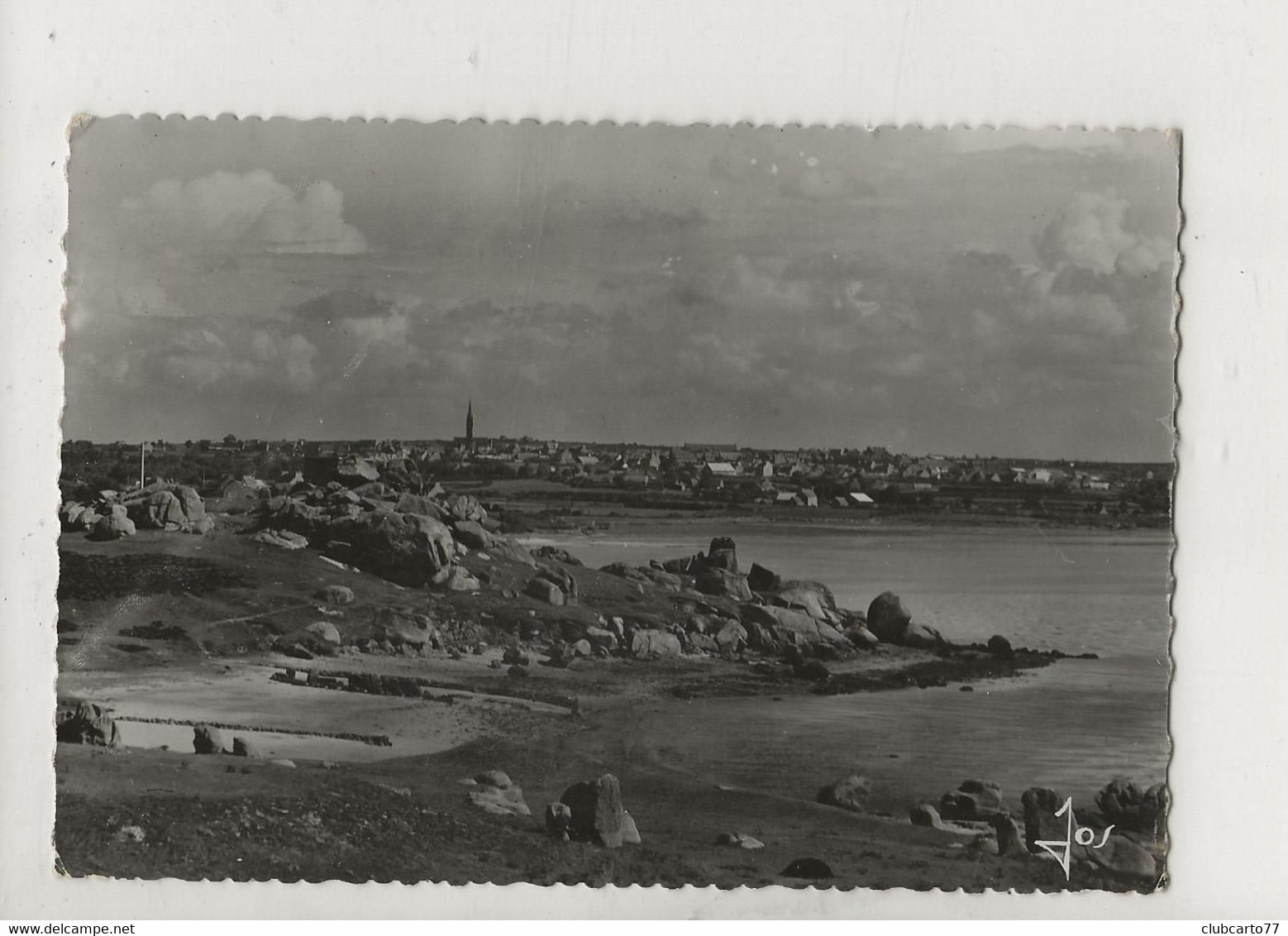 Plouescat (29) : Vue Générale Aérienne Au Niveau Du De L'Anse Kernic En 1950 GF. - Plouescat