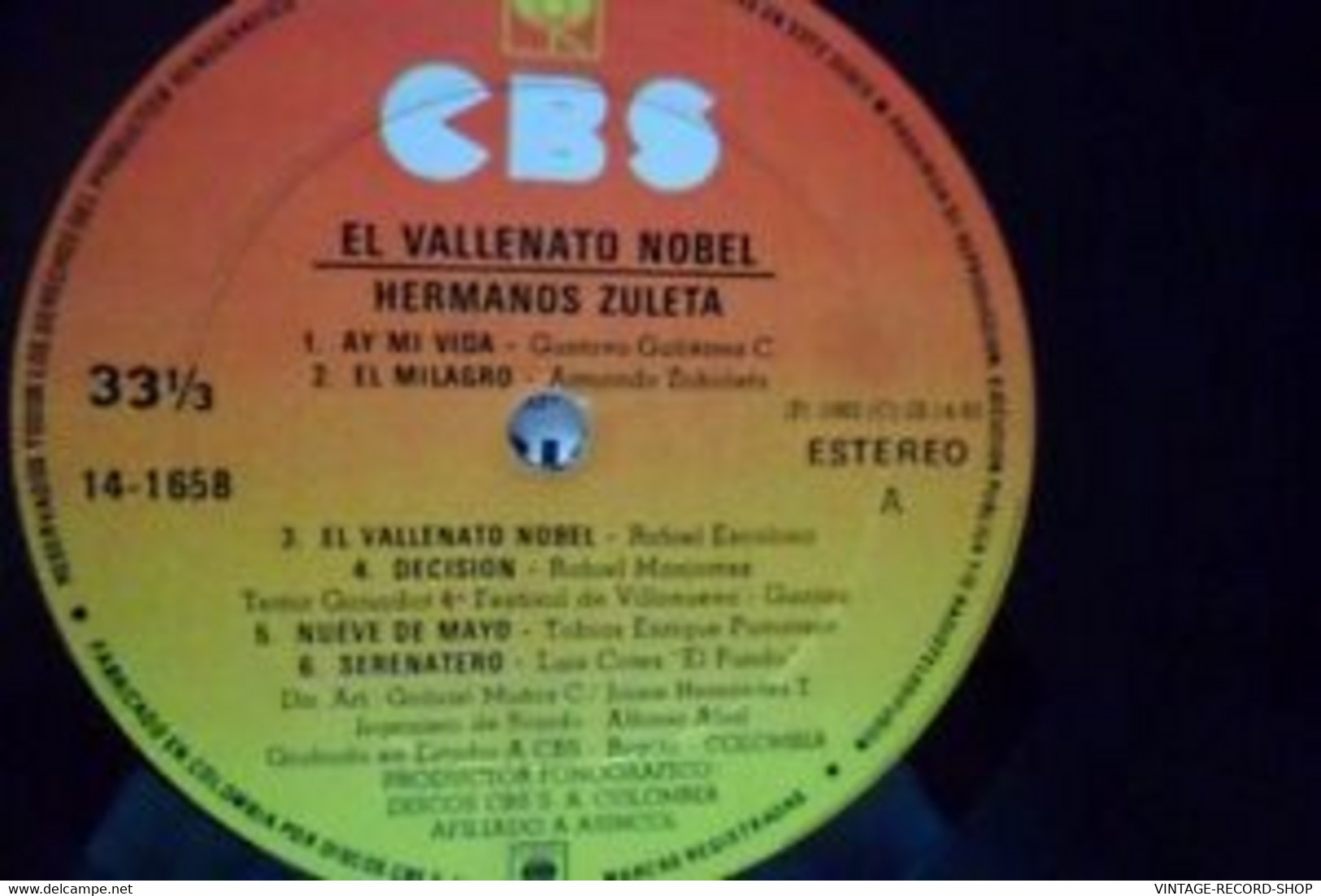 Los Hermanos Zuleta ‎– El Vallenato Nobel LATIN MUSIC - Musiche Del Mondo