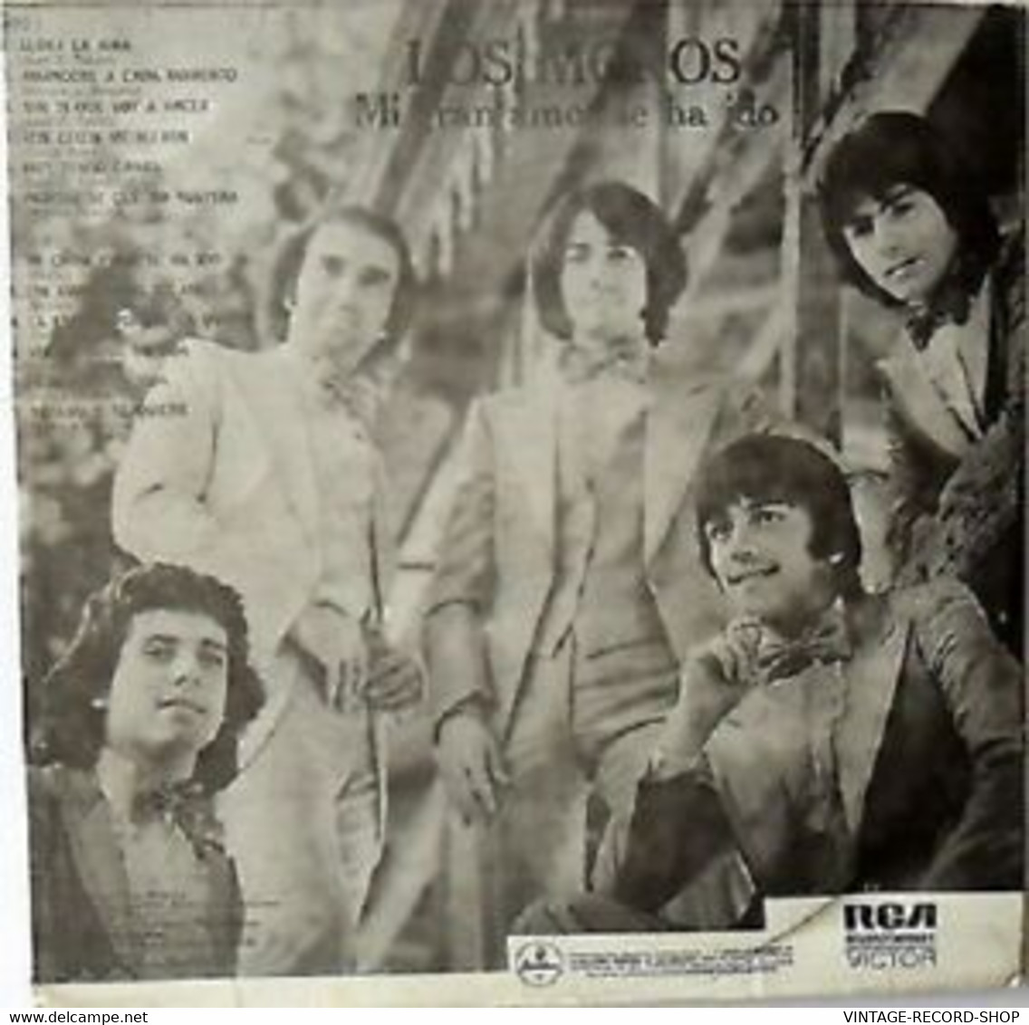 LOS MOROS-MI GRAN AMOR SE HA IDO -HOY TENGO GANAS- RCA- COLOMBIA PRESS/1981LATIN MUSIC - Musiche Del Mondo