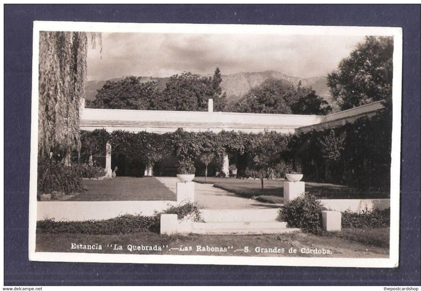 ARGENTINA Estancia La Quebrada Las Rabonas S Grandes De Cordoba Used - Argentinië