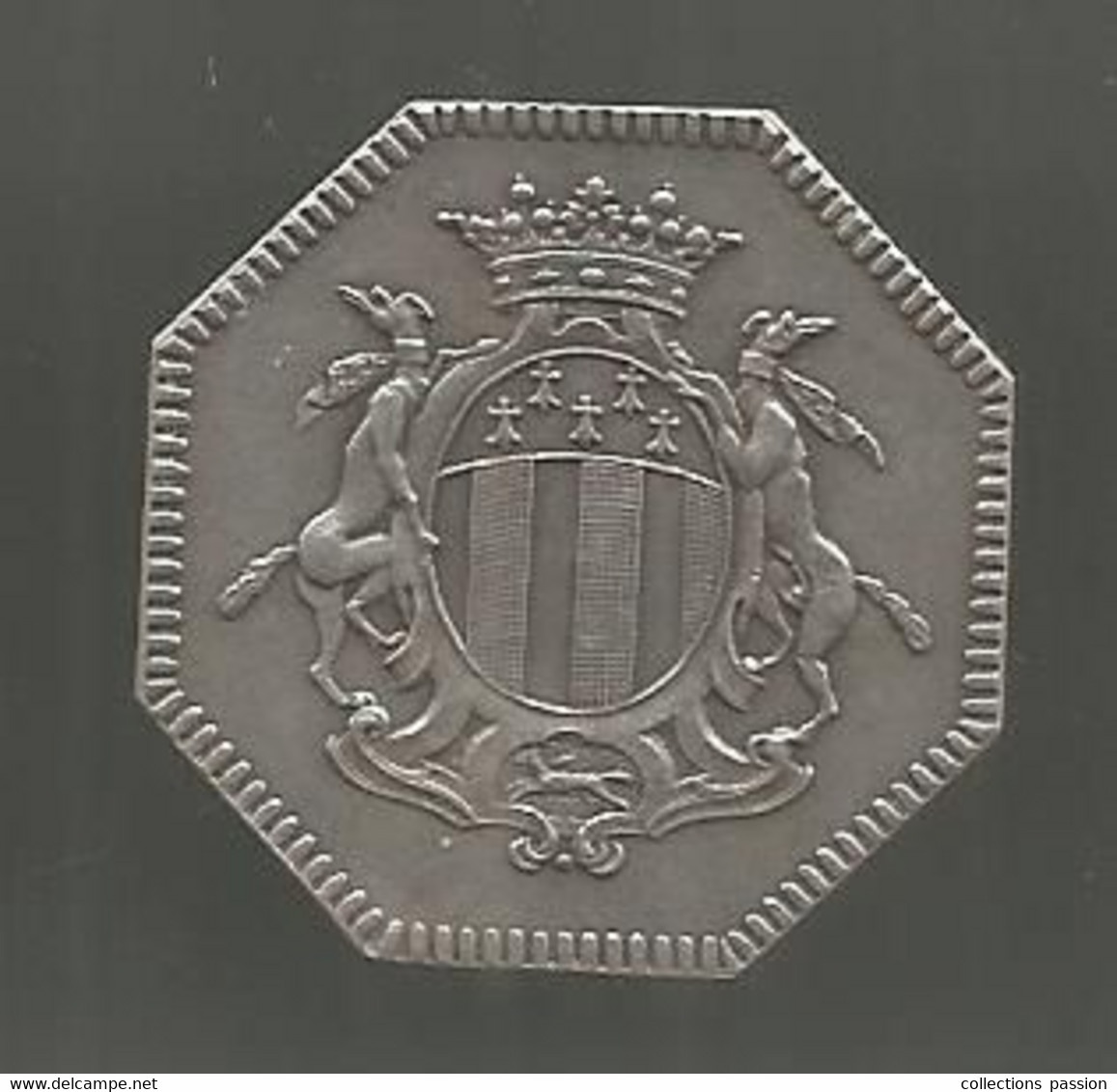 Jeton Argent, Caisse D'épargne De RENNES, 2 Scans, 31 X 31 Mm - Professionals / Firms