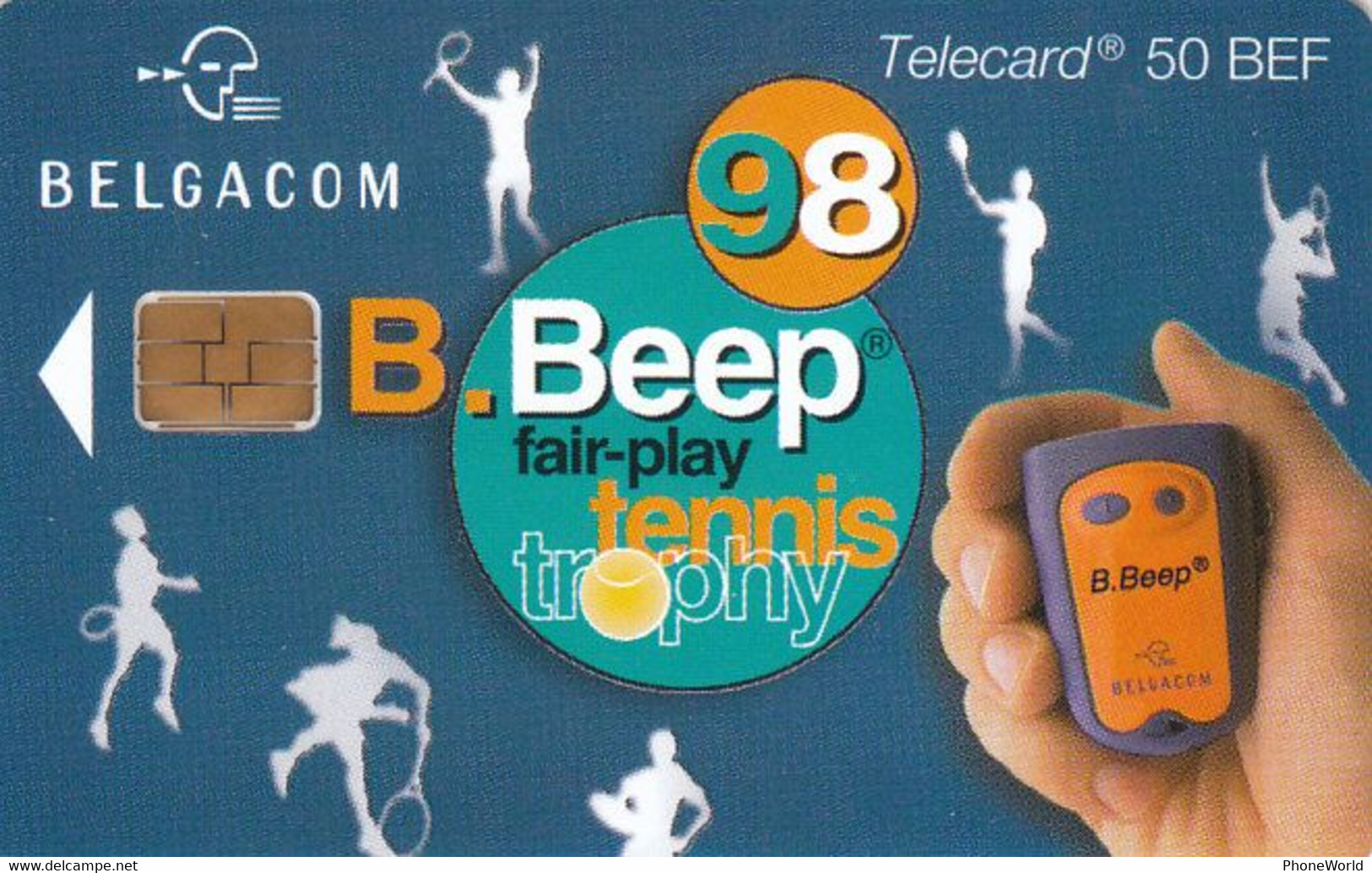 Belgacom, B.Beep 98, Tennis, Private - With Chip