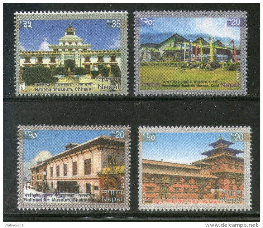 Nepal 2013 Visit Nepal Tourism National Art, International Mountain Museum Sc 924-27 MNH # 86 - Népal