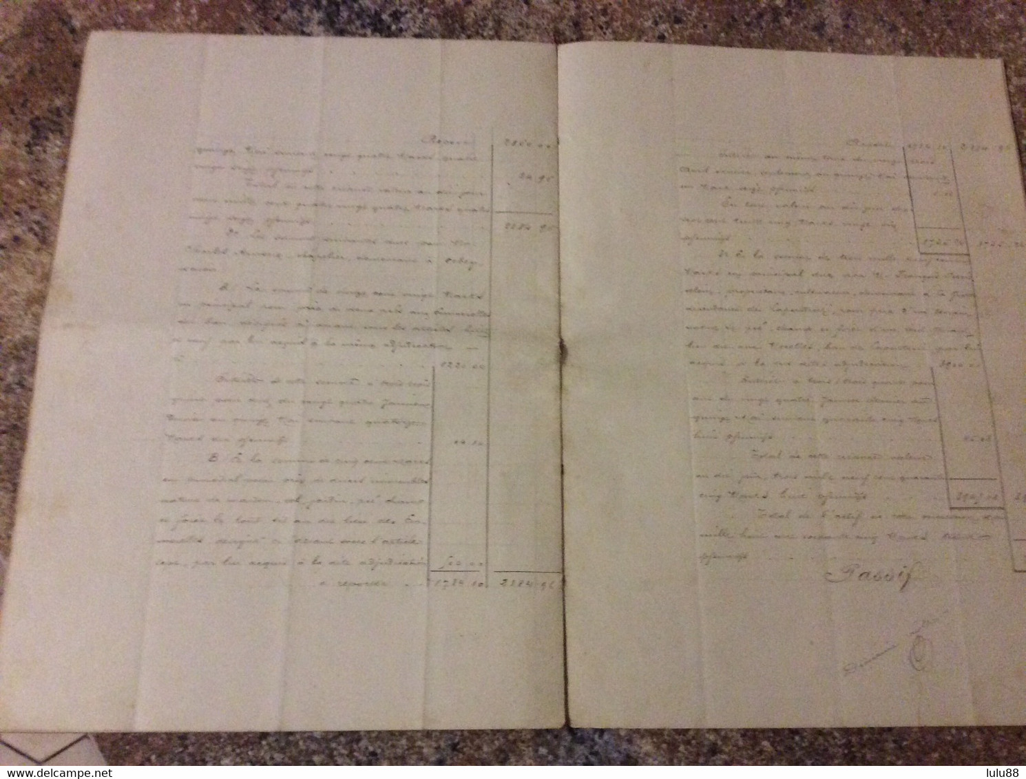 ⭕️ LAPOUTROIE ORBEY Acte notarié de 1888 entre  BATOT. CONREAUX SCHRAPFFER