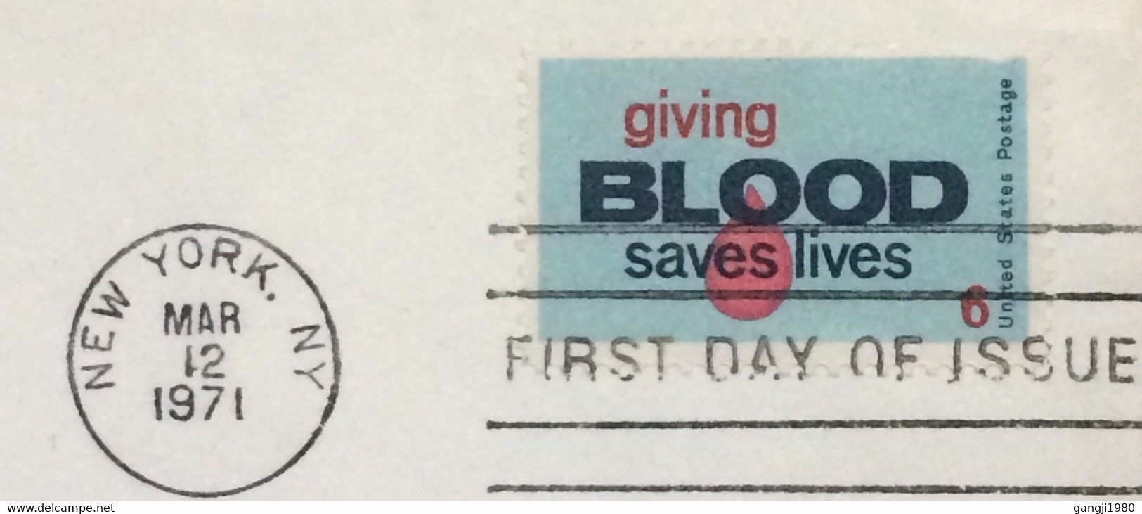 USA-1971, ARTCRAFT  FDC COVER , BLOOD DONORS ,NURSE , PATIENT,GIVING BLOOD SAVE LIVES STAMP ,NEW YORK CITY CANCEL - Briefe U. Dokumente