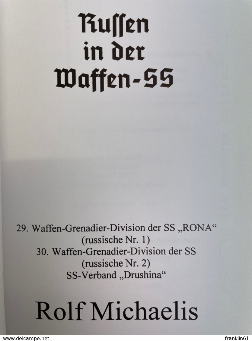 Russen In Der Waffen-SS : 29. Waffen-Grenadier-Division Der SS RONA (russische Nr. 1), 30. Waffen-Grenadier-Di - 4. Neuzeit (1789-1914)