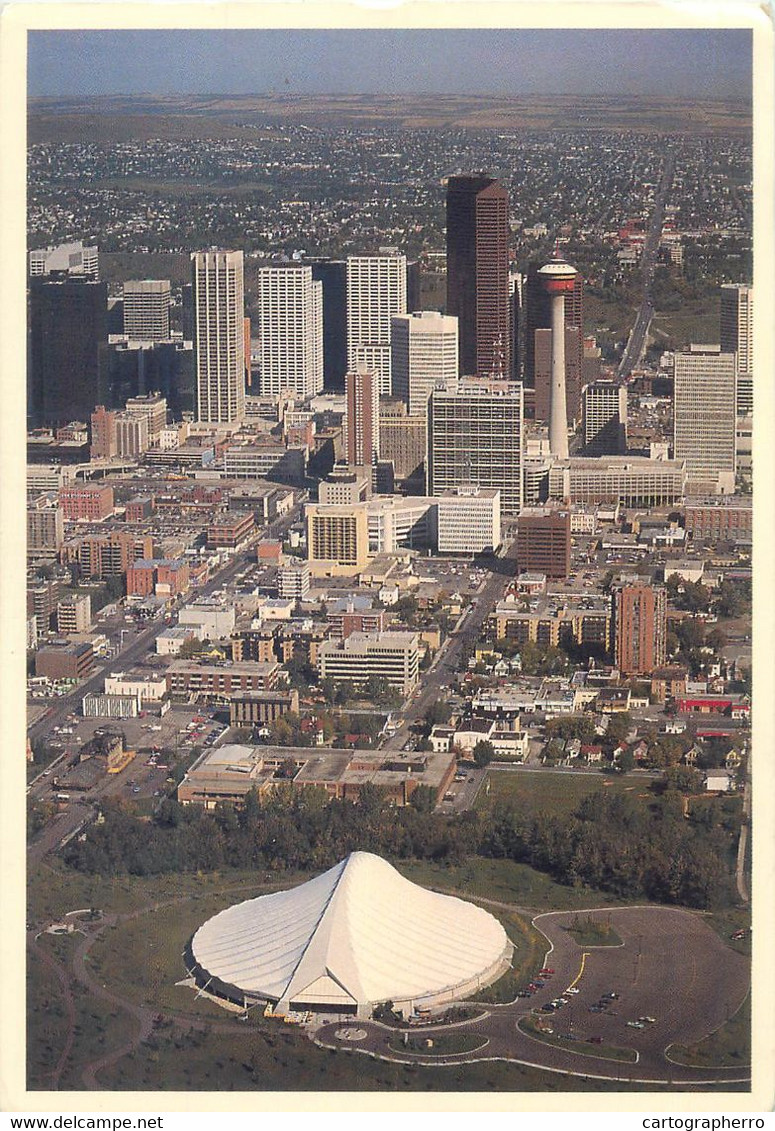 Postcard Canada Calgary Alberta Aerial View Lindsay Park Sports Centre 1990 - Calgary
