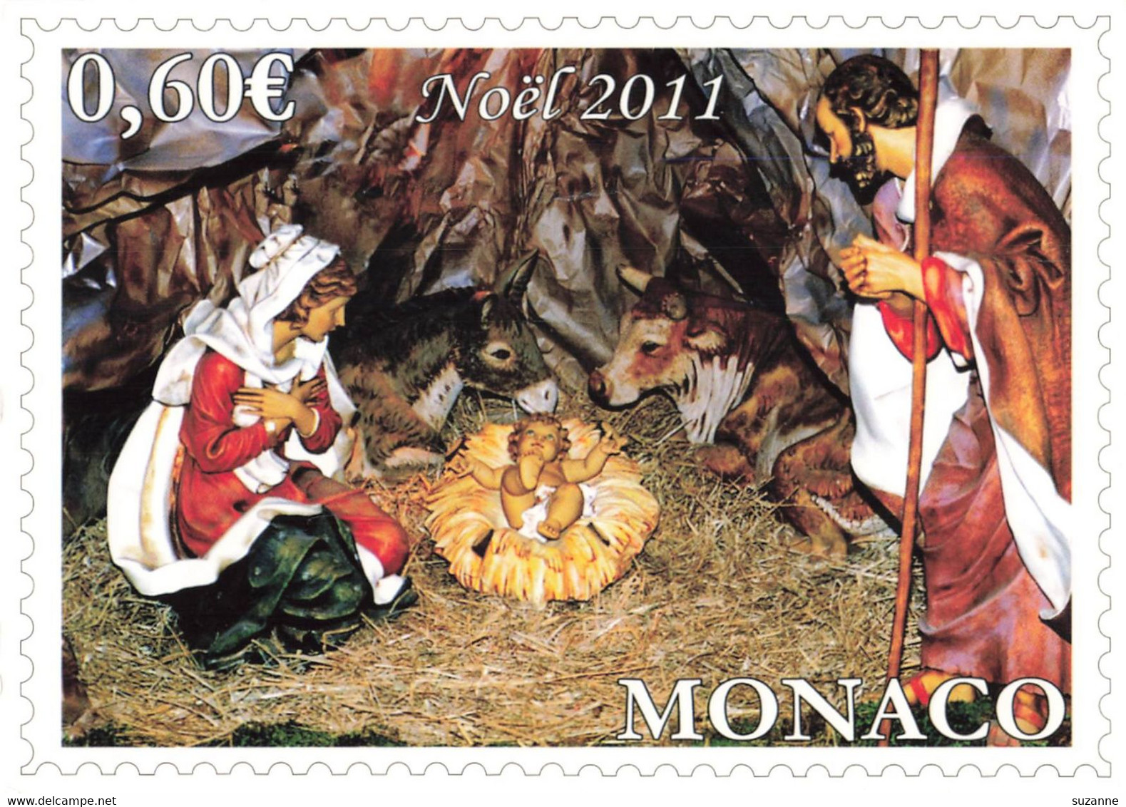 TIMBRES MONACO Sur 3 Cartes 2011 - NOEL - MONACOPHIL - Briefe U. Dokumente