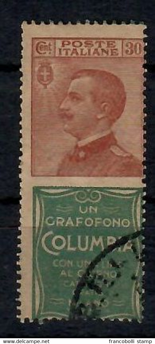 1924-25 Francobolli Regno Pubblicitari 30 C. Columbia - Reklame