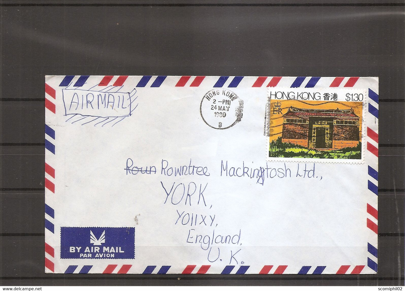 HongKong ( Lettre Par Avion De 1980 De HongKong Vers La Grande-Bretagne à Voir) - Briefe U. Dokumente