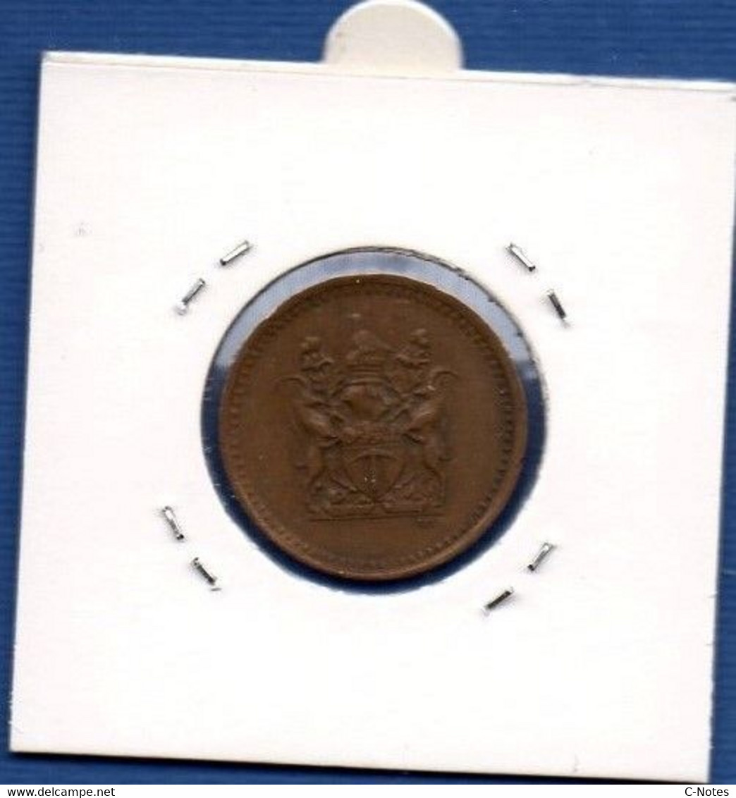 RHODESIA - 1 Cent 1973  -  See Photos - Km 10 - Rhodésie