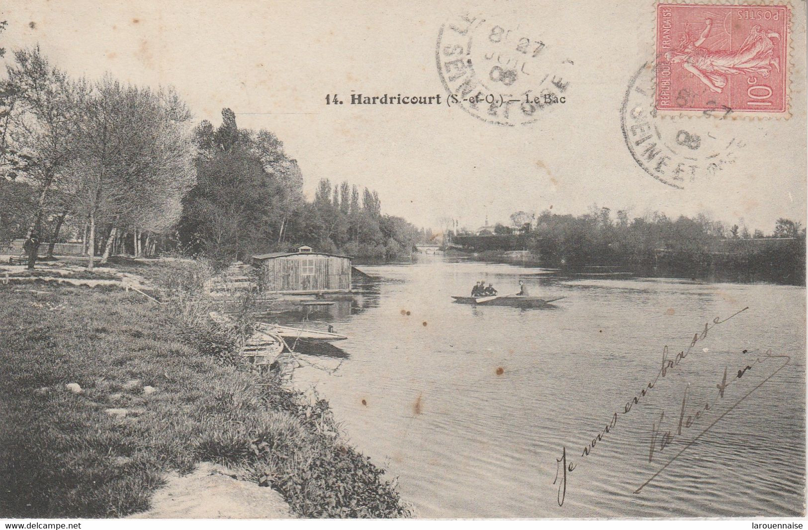 78 - HARDRICOURT - Le Bac - Hardricourt