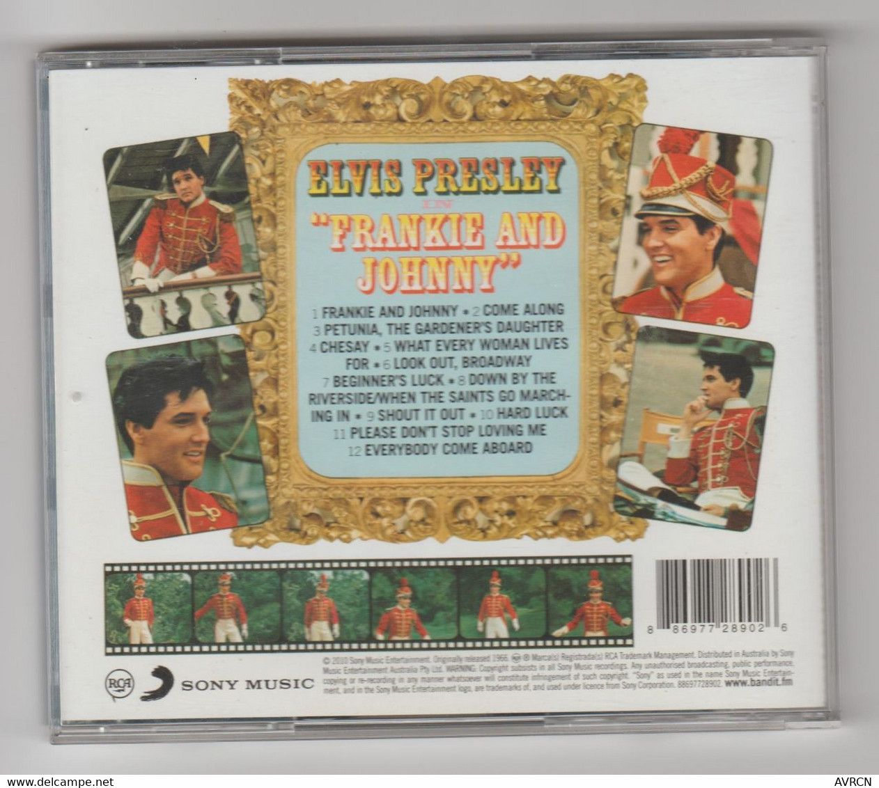 CD ELVIS PRESLEY « FRANKIE AND JOHNNY » 1966 – 2010. RCA Sony Music 86697728902 - Musique De Films