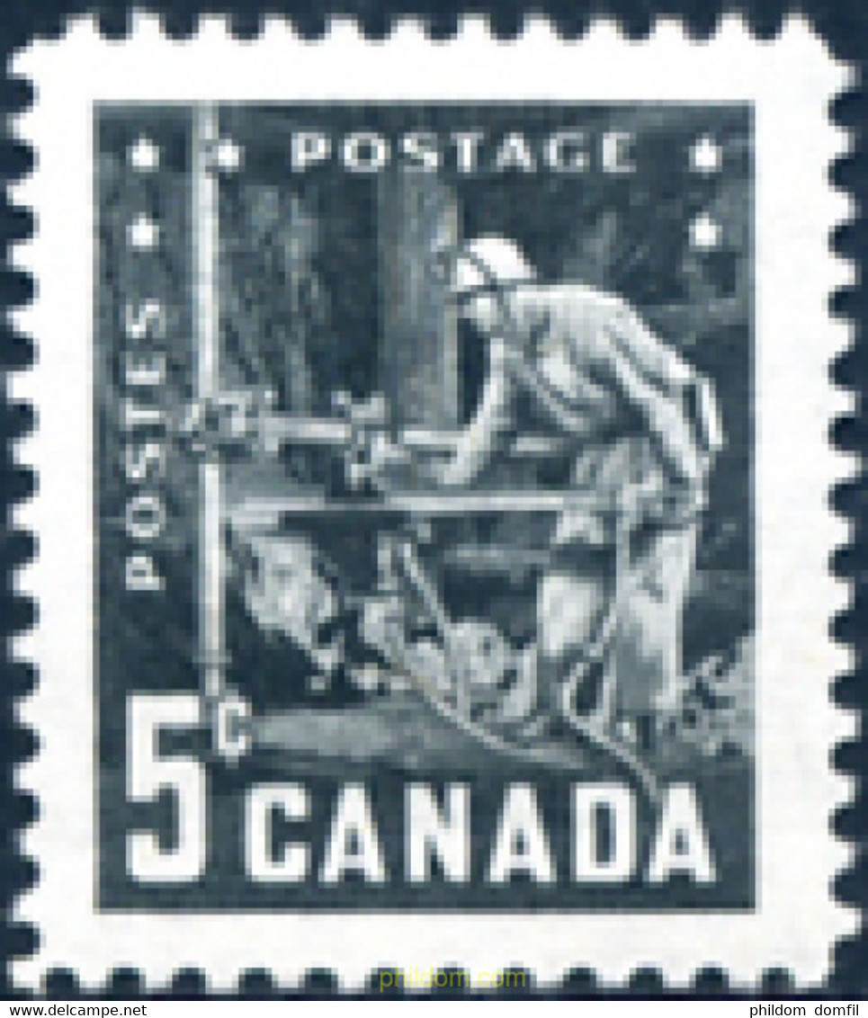 129743 MNH CANADA 1957 6 CONGRESO MINERO Y METALURGICO, EN VANCOUVER - 1952-1960