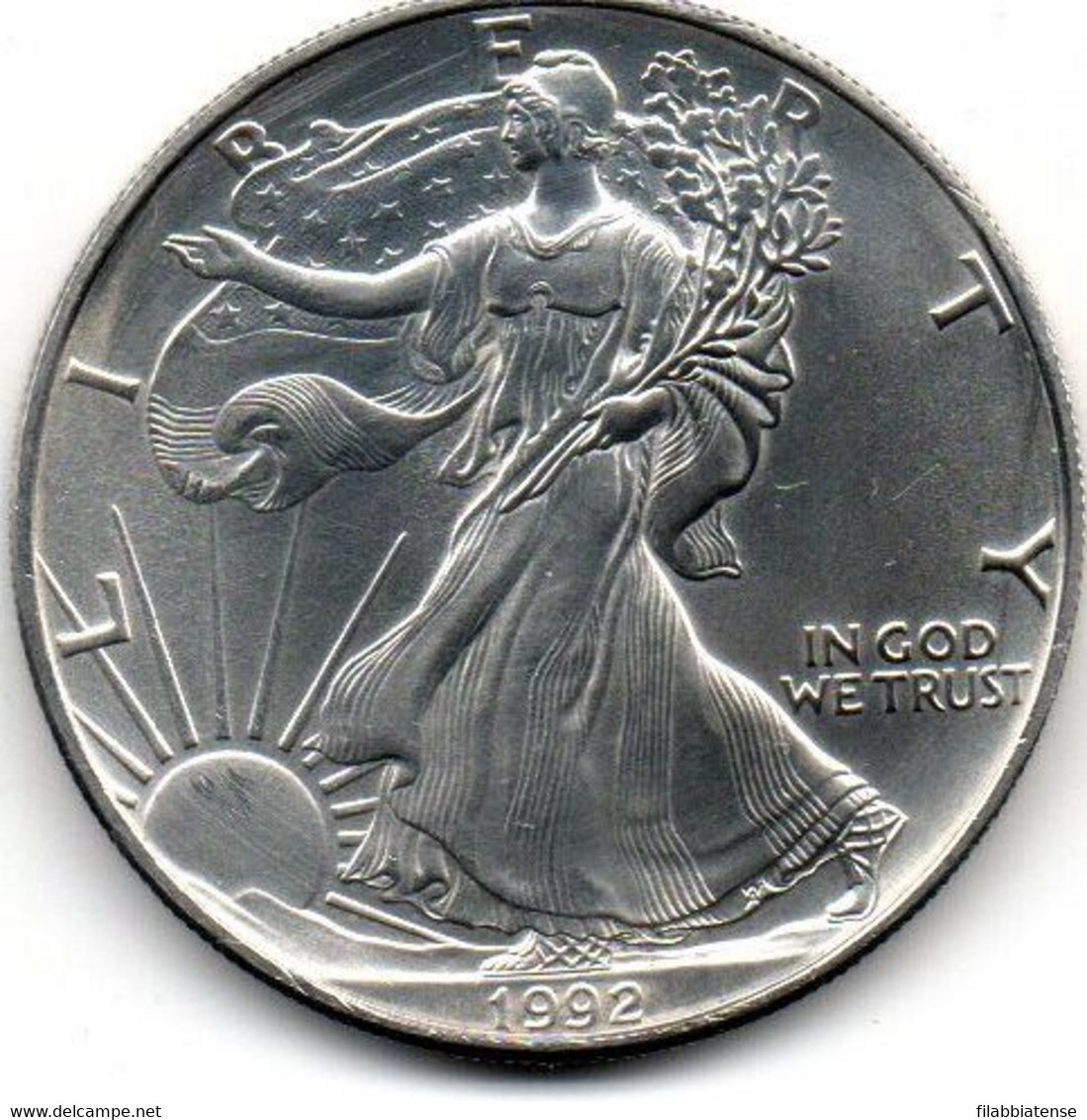 1992 - Stati Uniti 1 Dollar Argento  - Oncia Eagle      ---- - Commemoratifs
