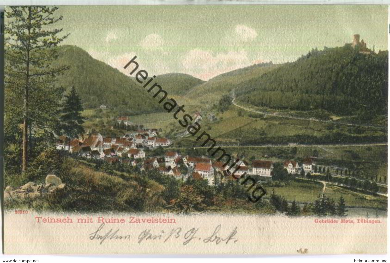 Teinach Mit Ruine Zavelstein - Verlag Gebr. Metz Tübingen - Bad Teinach