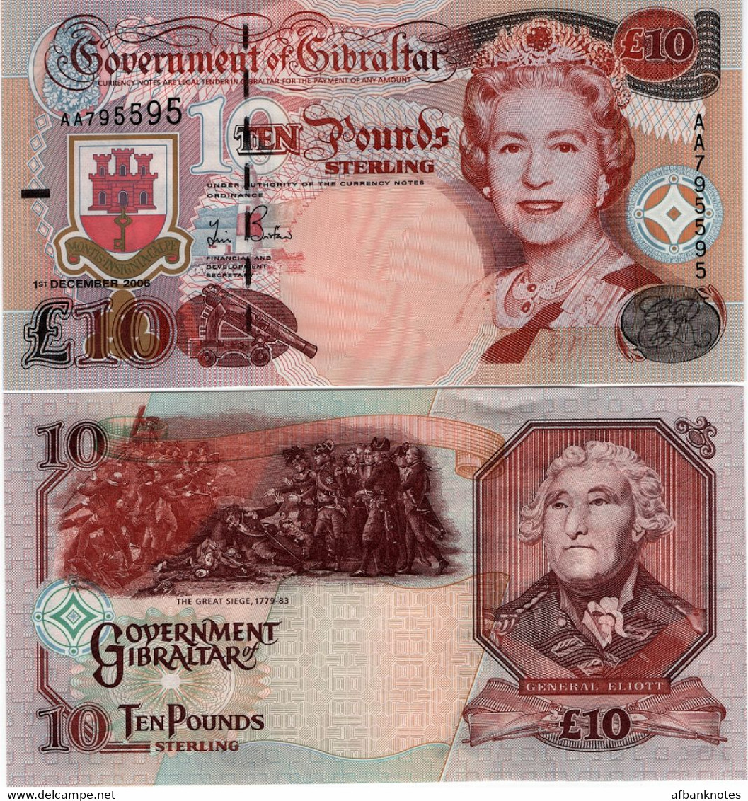 GIBRALTAR       10 Pounds       P-32a       1.12.2006       UNC - Gibraltar