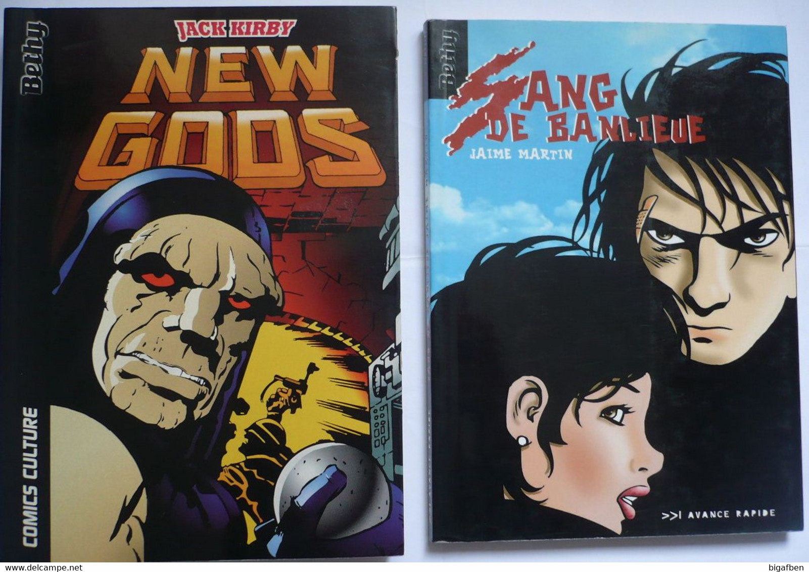 Lot 2 ALBUMS COMICS éd Betty / JACK KIRBY : NEW GODS / MARTIN : SANG DE BANLIEUE // CULTURE COMICS / TBE - Orion