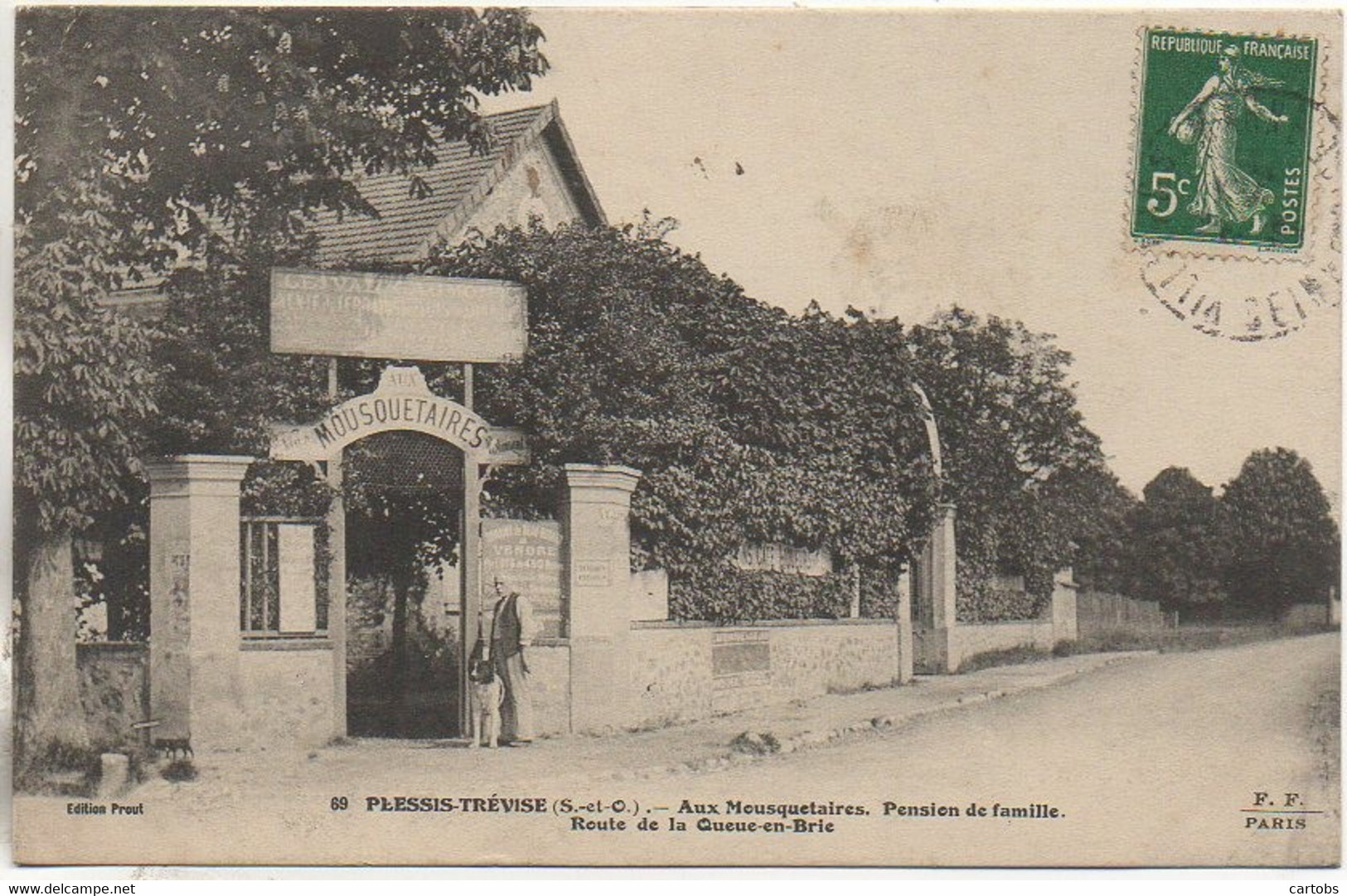 94 LE PLESSIS-TREVISSE  Aux Mousquetaires , Pension De Famille Route De La Queue-en-Brie - Le Plessis Trevise