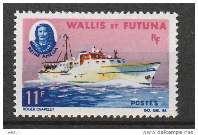 WALLIS Et FUTUNA - N°171 ** (1965) Bateau "Reine Amelia" - Neufs
