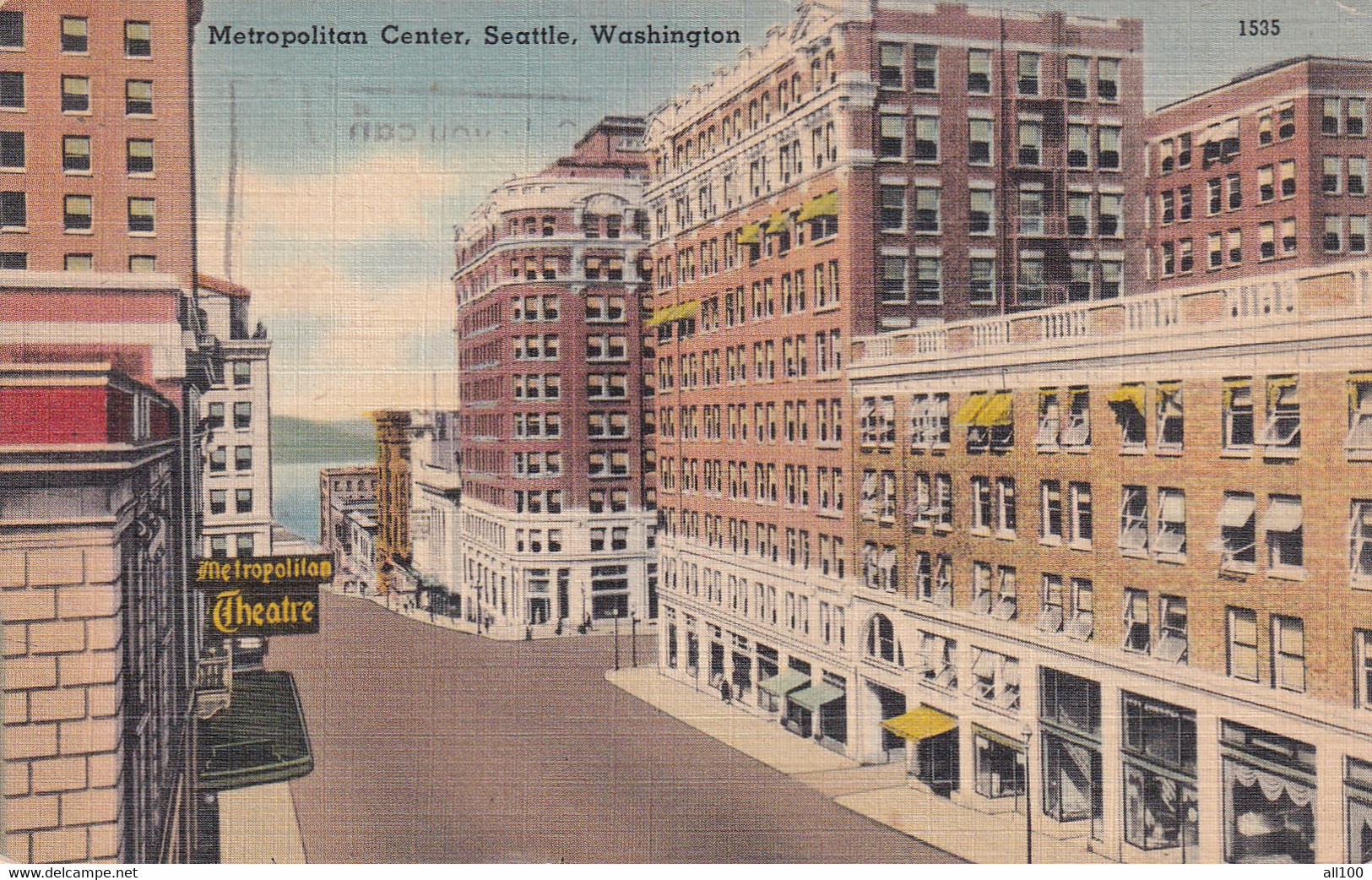 A22237 - Metropolitan Center SEATTLE Washington United States Of America USA Post Card Used 1948 Stamp Remember Only You - Seattle