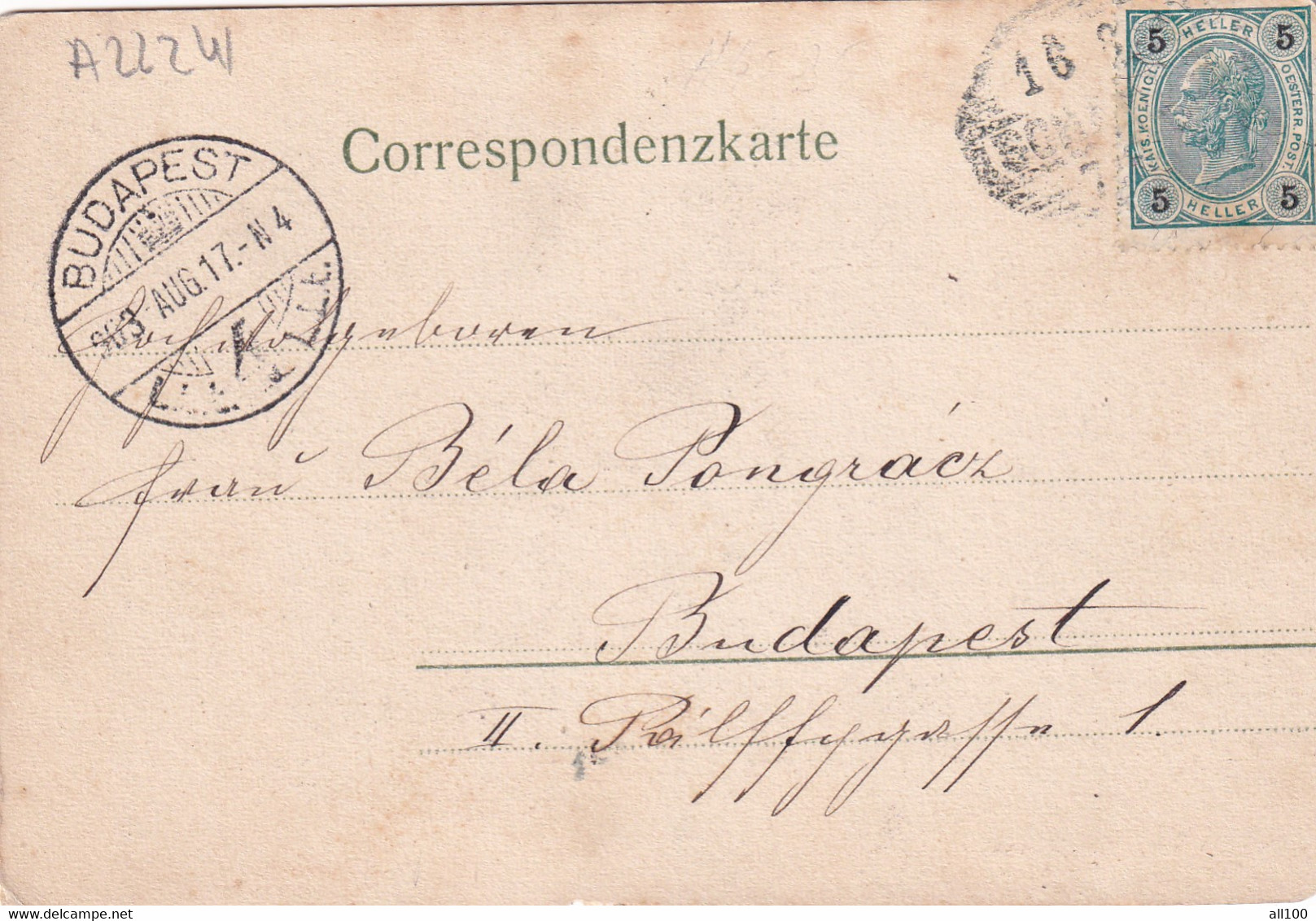A22241 -Besten Gruss Aus Scharding Neuhaus Austria Post Card Used 1903 Stamp Kaiserliche Königliche Osterreichische Post - Schärding