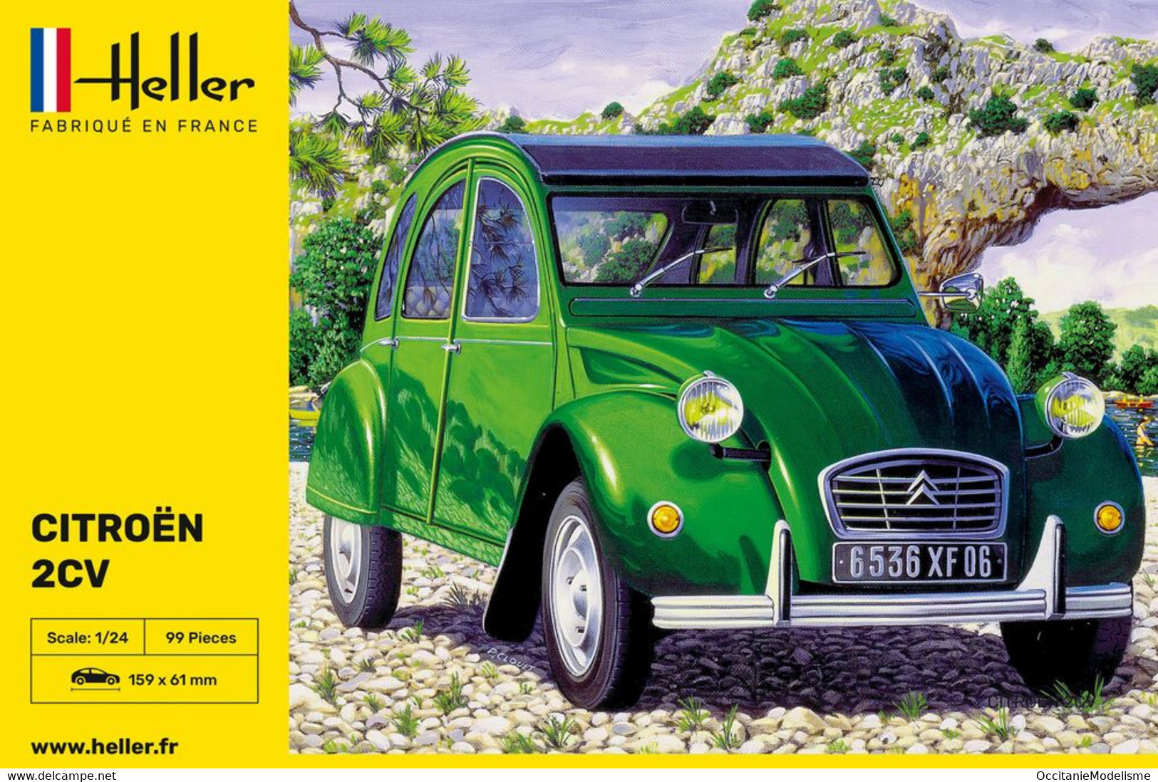 Heller - CITROEN 2CV 1980 Maquette Kit Plastique Réf. 80765 NBO Neuf 1/24 - Automobili