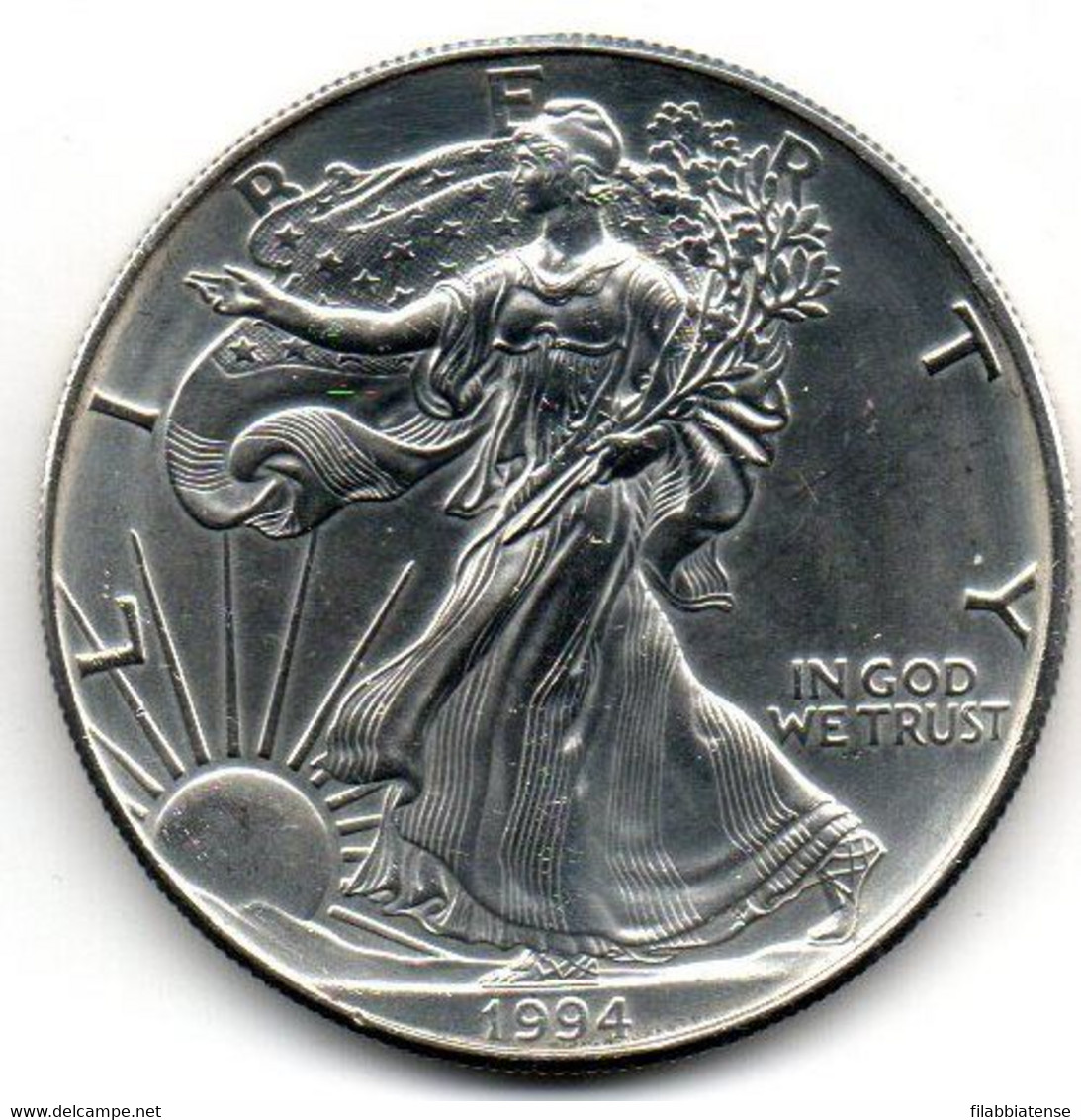 1994 - Stati Uniti 1 Dollar Argento  - Oncia Eagle      ---- - Herdenking