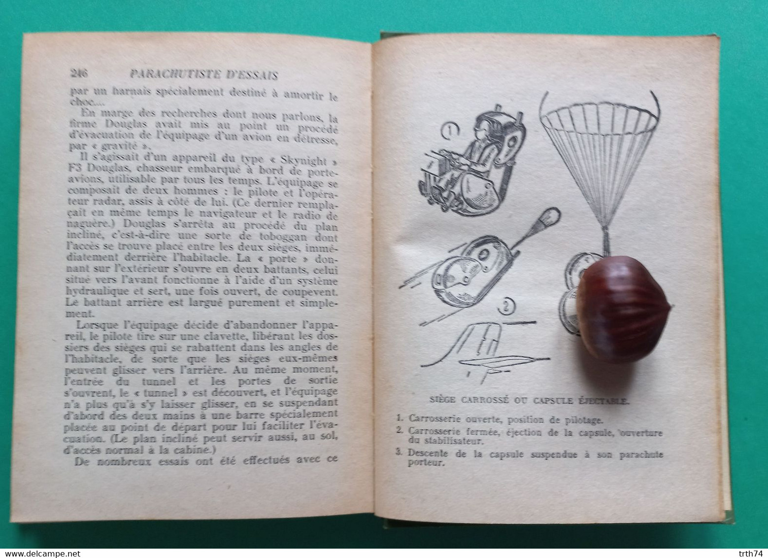 Parachutiste D' Essais André Allemand Hachette 1957 - Bibliotheque Verte