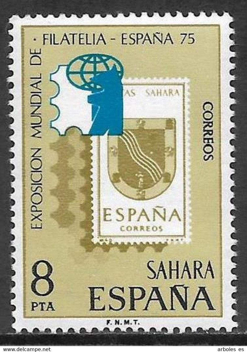 SAHARA ESPAÑOL - ESPAÑA 75 - AÑO 1975 - CATALOGO YVERT Nº 0306 - NUEVOS - Sahara Español