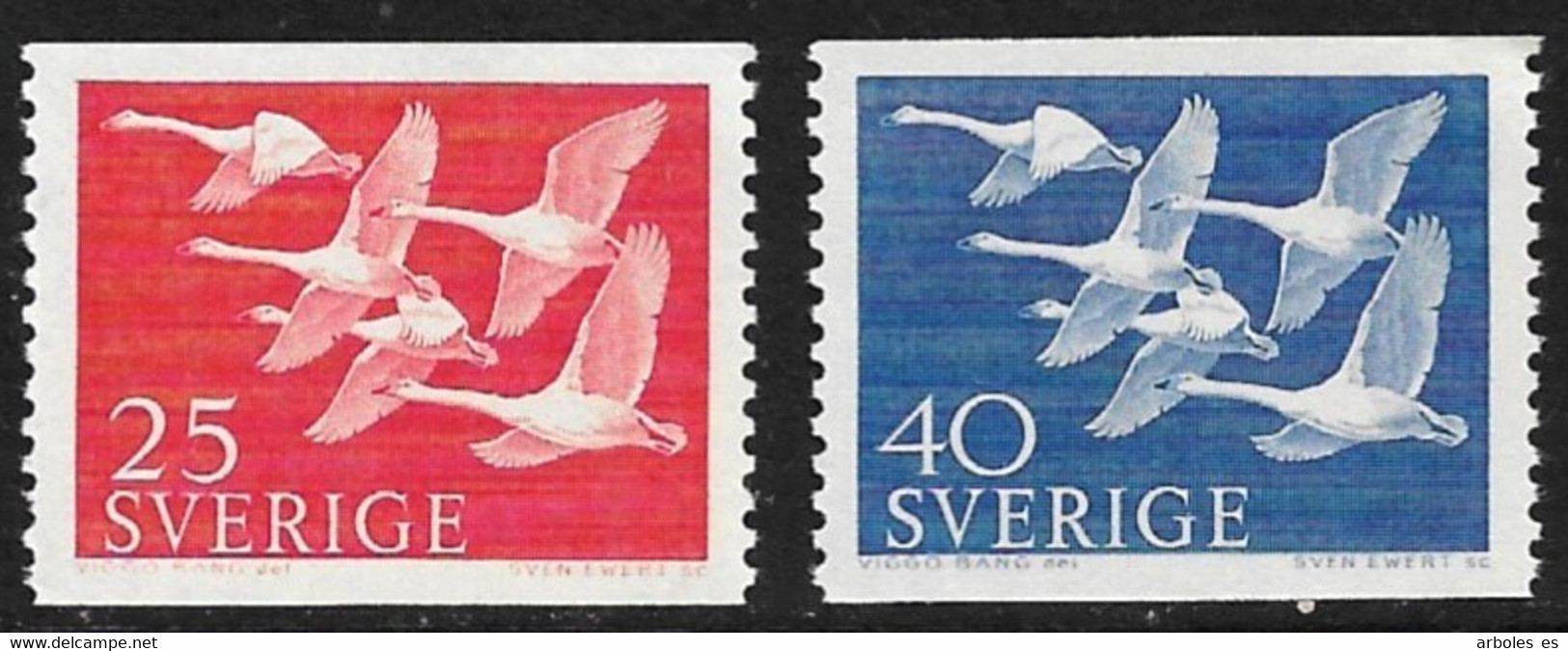 SUECIA - DIA DE LOS PAISES DEL NORTE - AÑO 1956 - CATALOGO YVERT Nº 0409-10 - NUEVOS - Unused Stamps