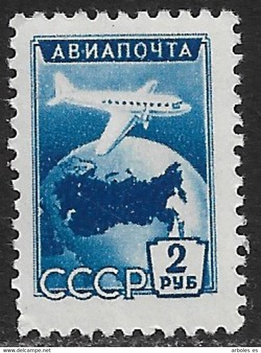 URSS - SOBREVUELO DE AVIONES - AÑO 1955 - CATALOGO YVERT Nº 0101 - NUEVOS - Nuovi