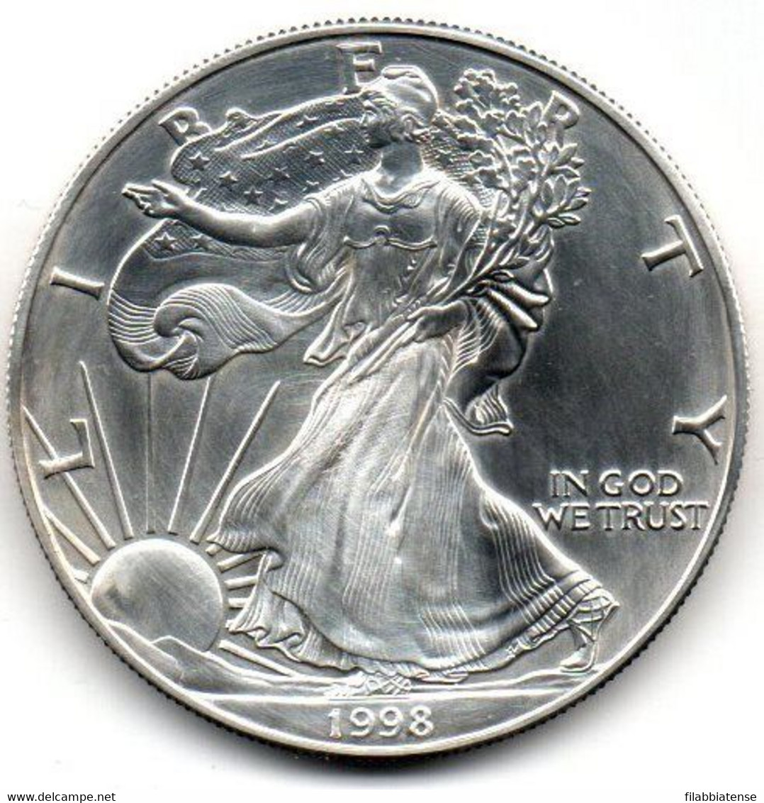 1998 - Stati Uniti 1 Dollar Argento  - Oncia Eagle      ---- - Commemorative