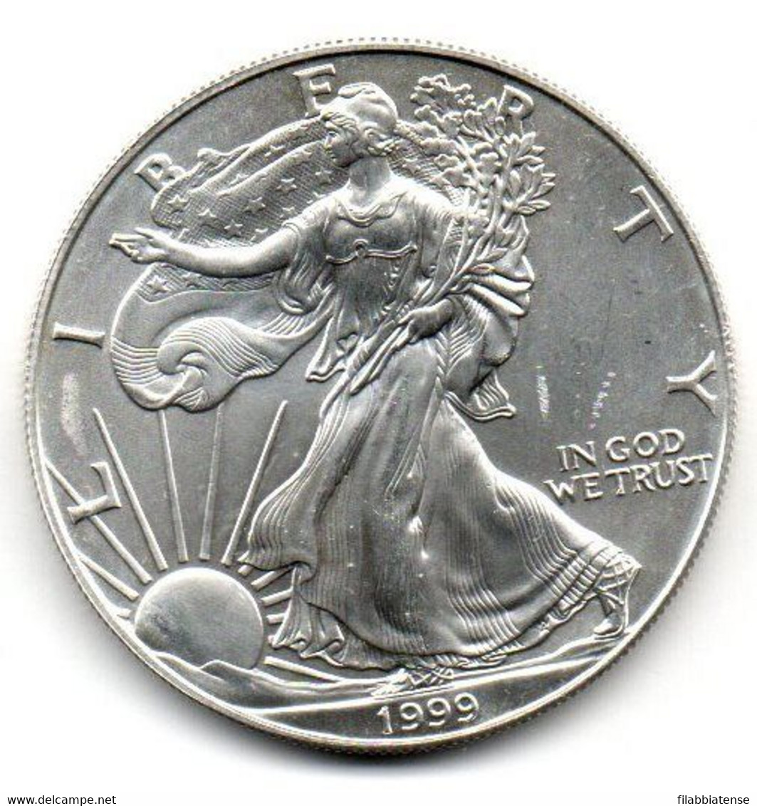 1999 - Stati Uniti 1 Dollar Argento  - Oncia Eagle      ---- - Gedenkmünzen